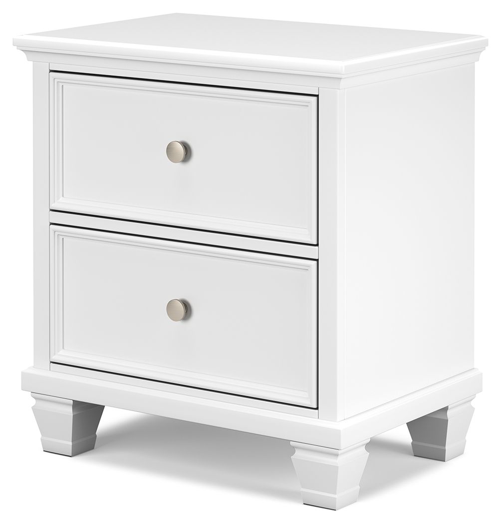 Ashley Furniture Fortman - Two Drawer Night Stand - White - Image 4