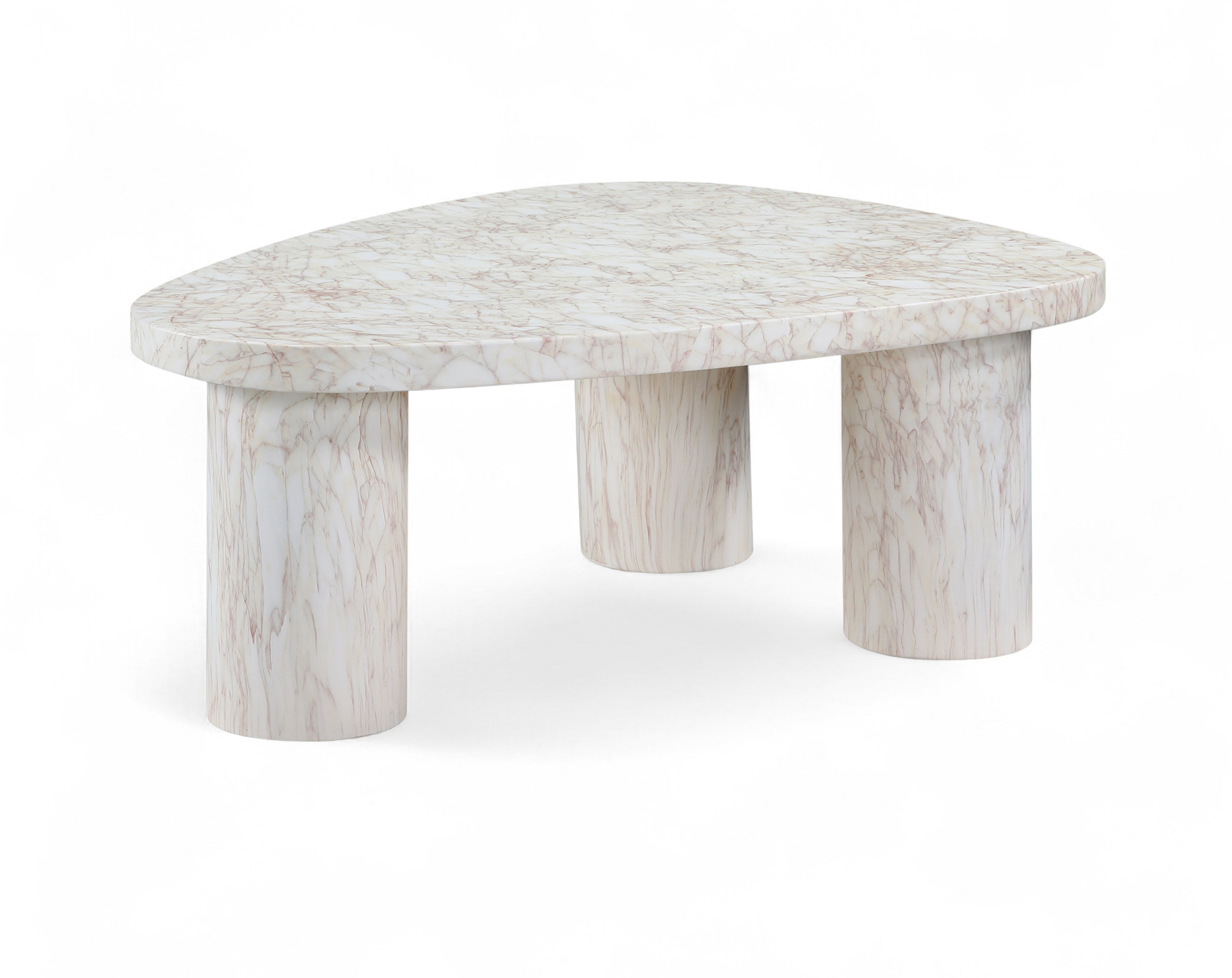 Teramo - 15" Concrete Indoor / Outdoor Coffee Table - White