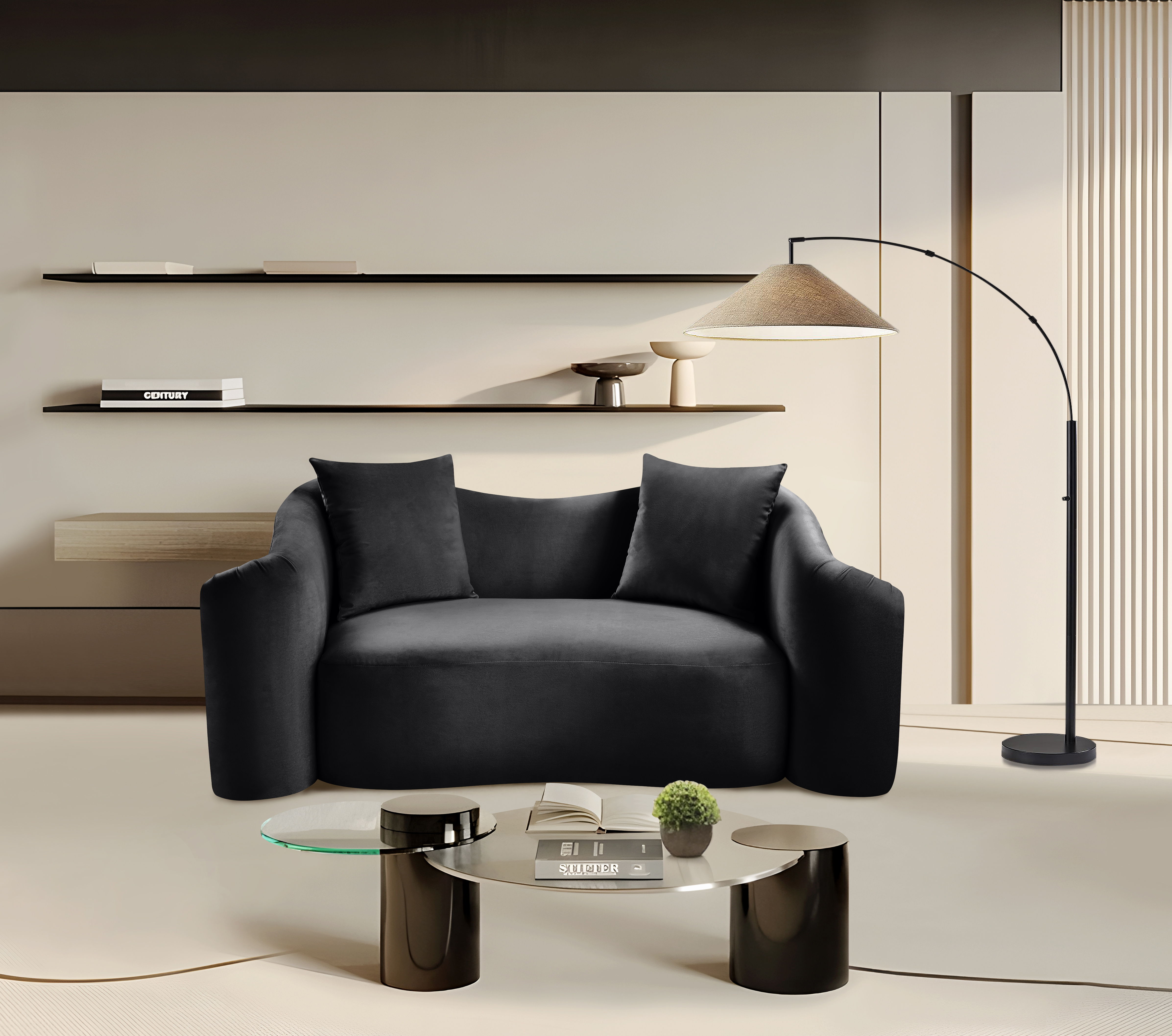 Destin - Loveseat - Black