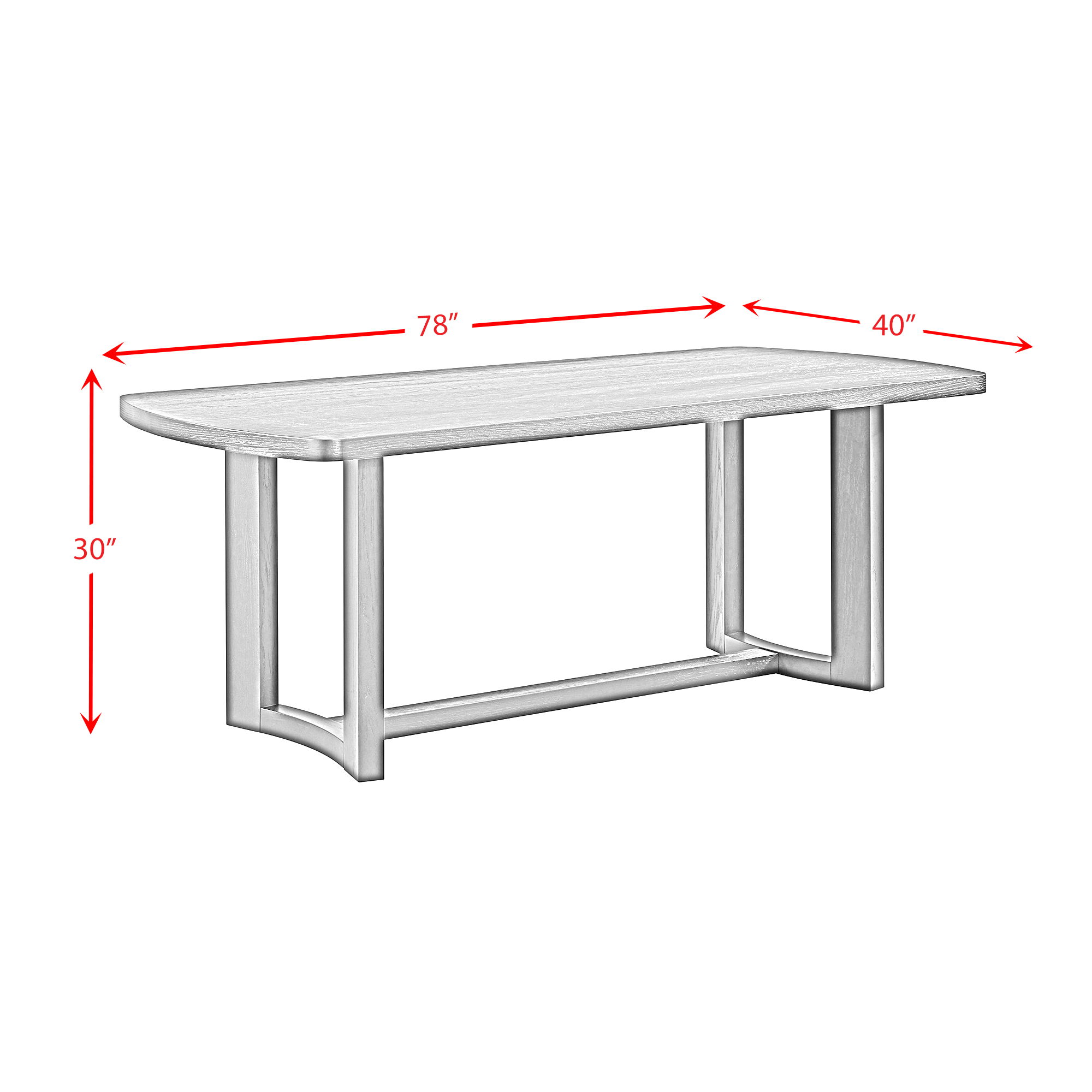 Portland - Rectangular Dining Table - Natural