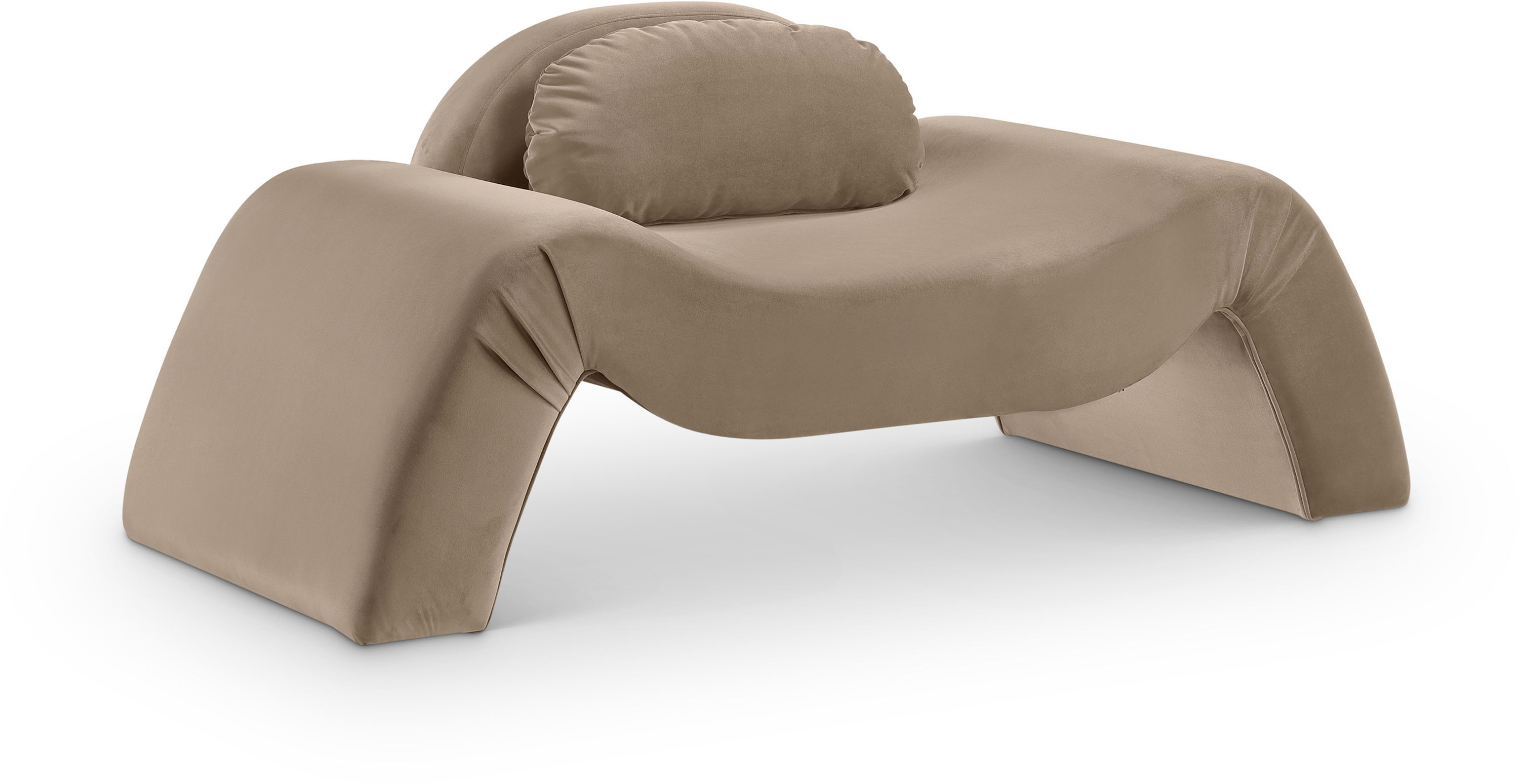 Austin - Velvet Accent Chair - Taupe