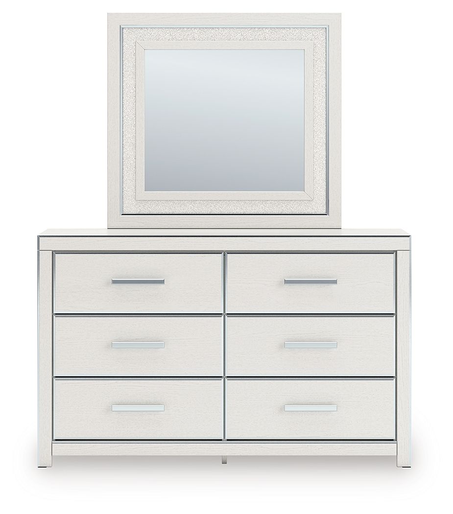 Ashley Furniture Zuraleus - Dresser And Mirror - White - Image 6