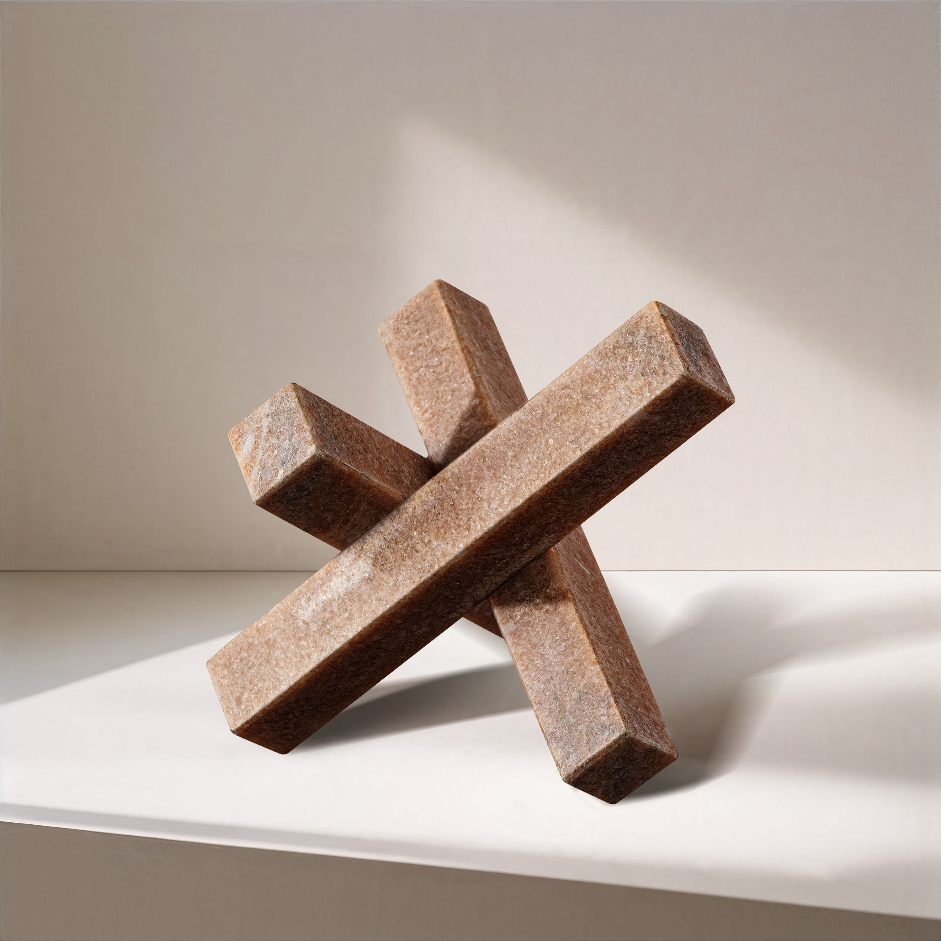 Stix - Marble Decorative Object - Pink