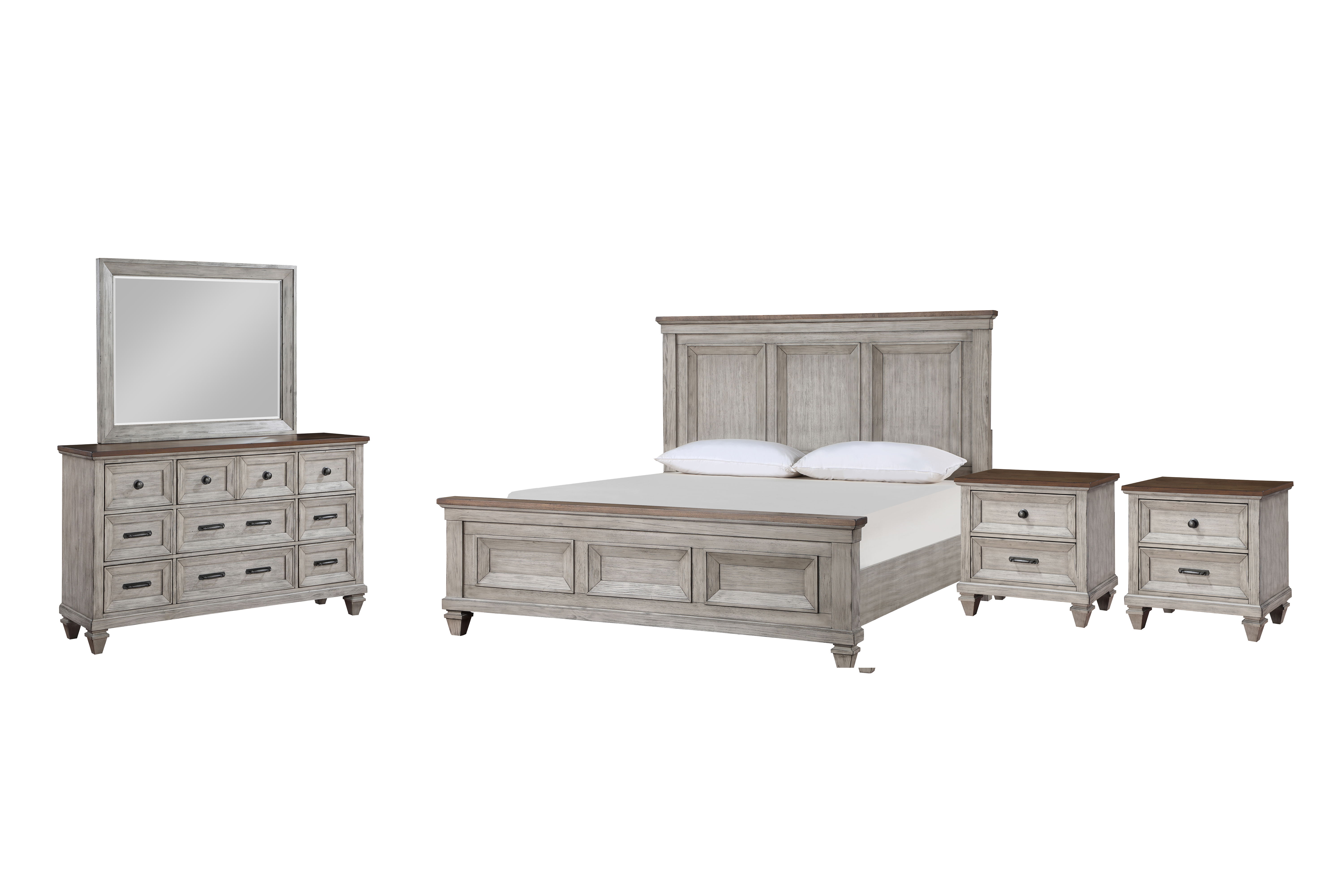 Eastern King · 5 Pc · Bed & Dresser & Mirror & 2 Nightstands