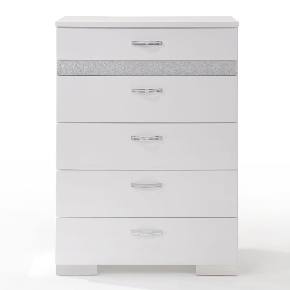 Naima II - Chest - White High Gloss, white, view 3