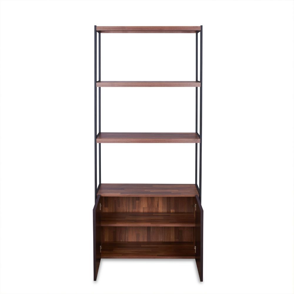 Sara - Bookshelf - Walnut & Sandy Black, dark brown, view 6