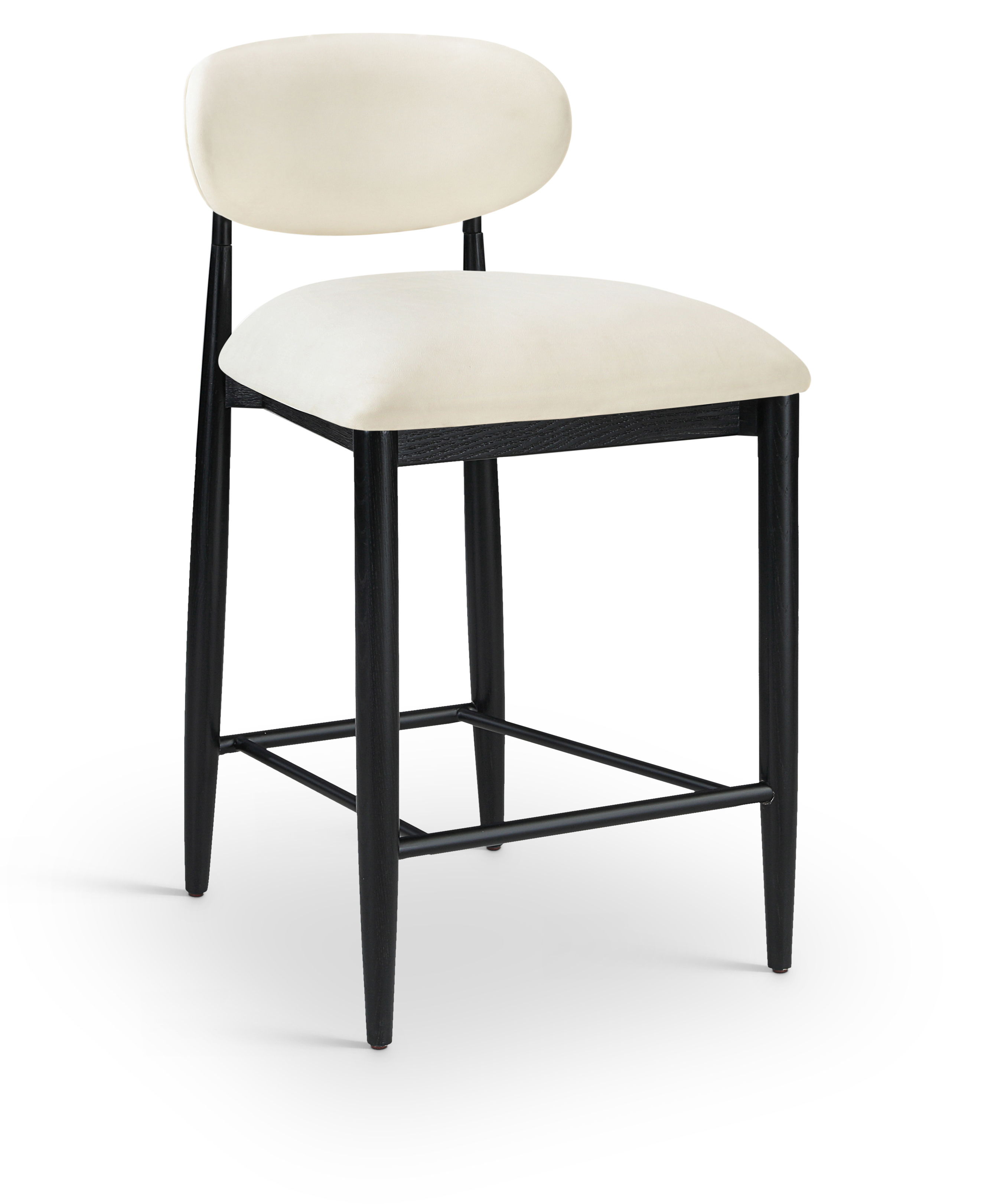 Riccio - Vegan Leather Stool - Cream