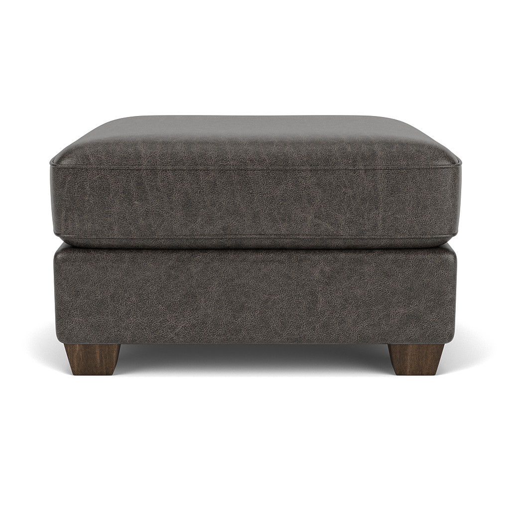 Thornton - Leather Ottoman, dark brown, view 5