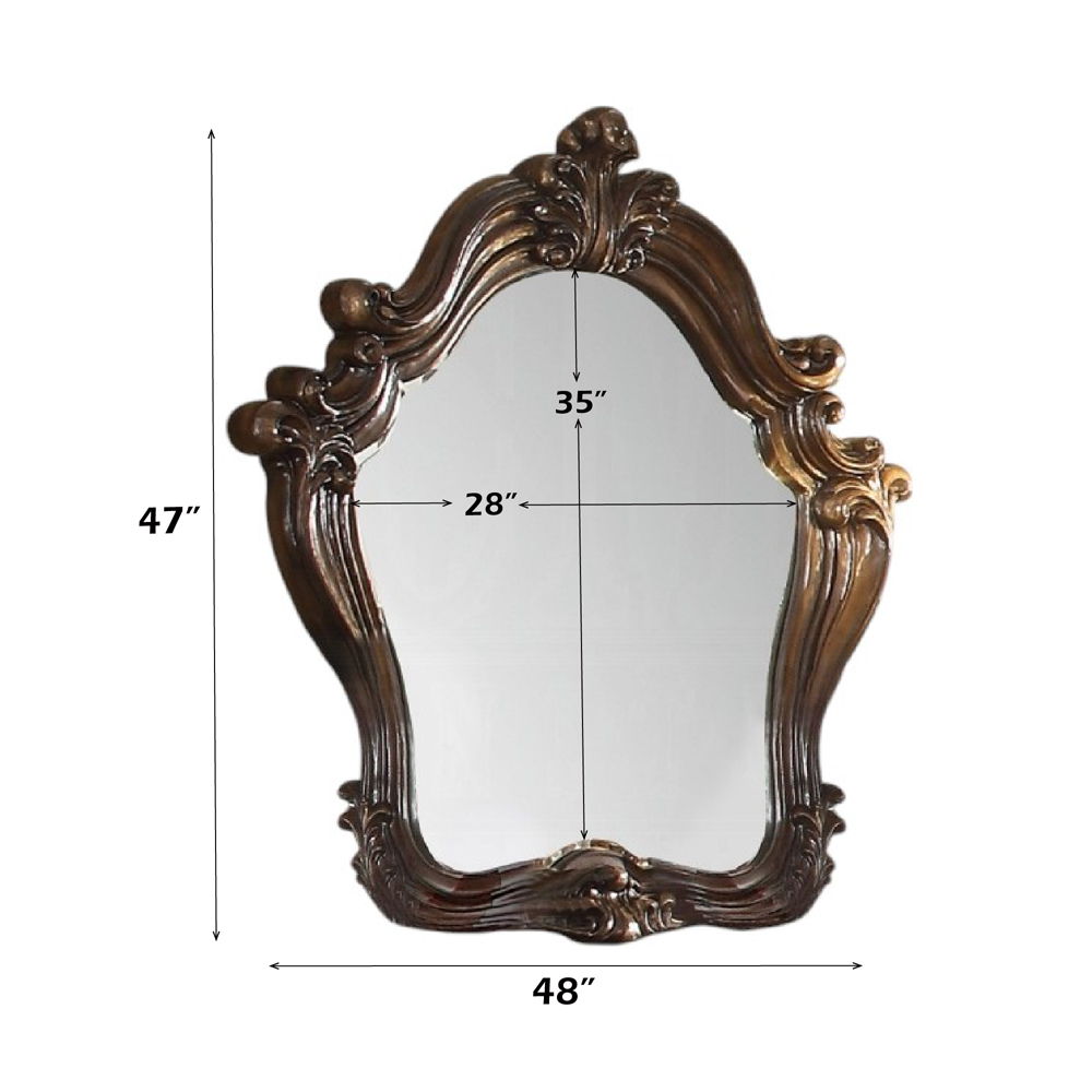 Versailles - Mirror - Cherry Oak, dark brown, view 4
