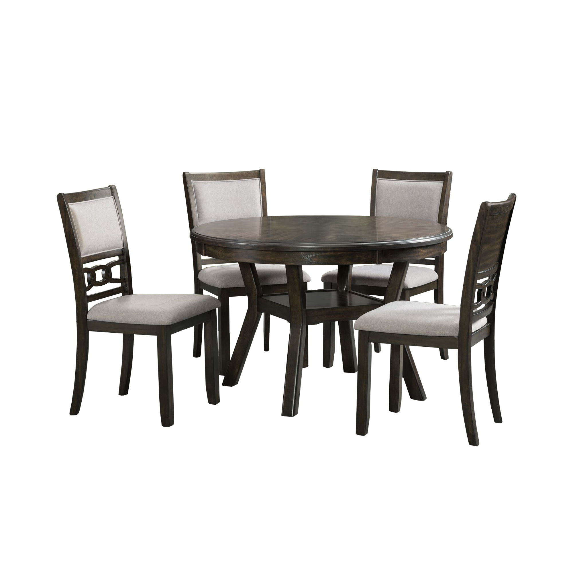 Amherst - Standard Height 5 Piece Dining Set (Table & Four Side Chairs) - Walnut