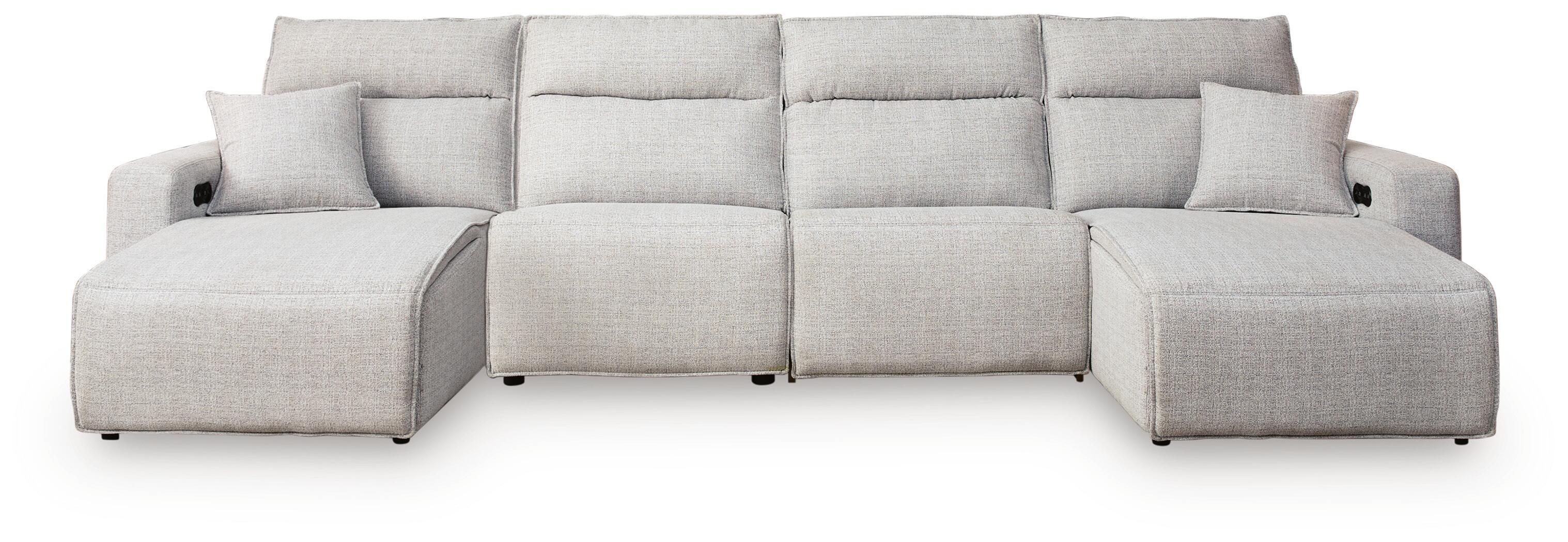 4 Pc · Power Reclining Sectional With Double Chaise
