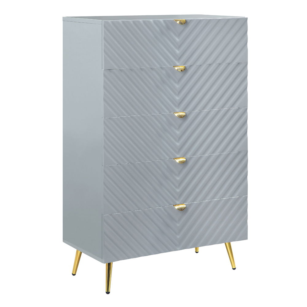 Gaines - Chest - Gray High Gloss, gray, view 2