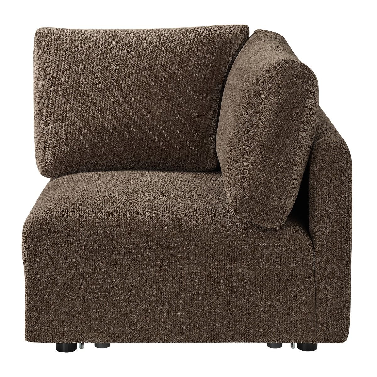 Theodore - Modular Wedge - Brown Chenille, dark brown, view 3