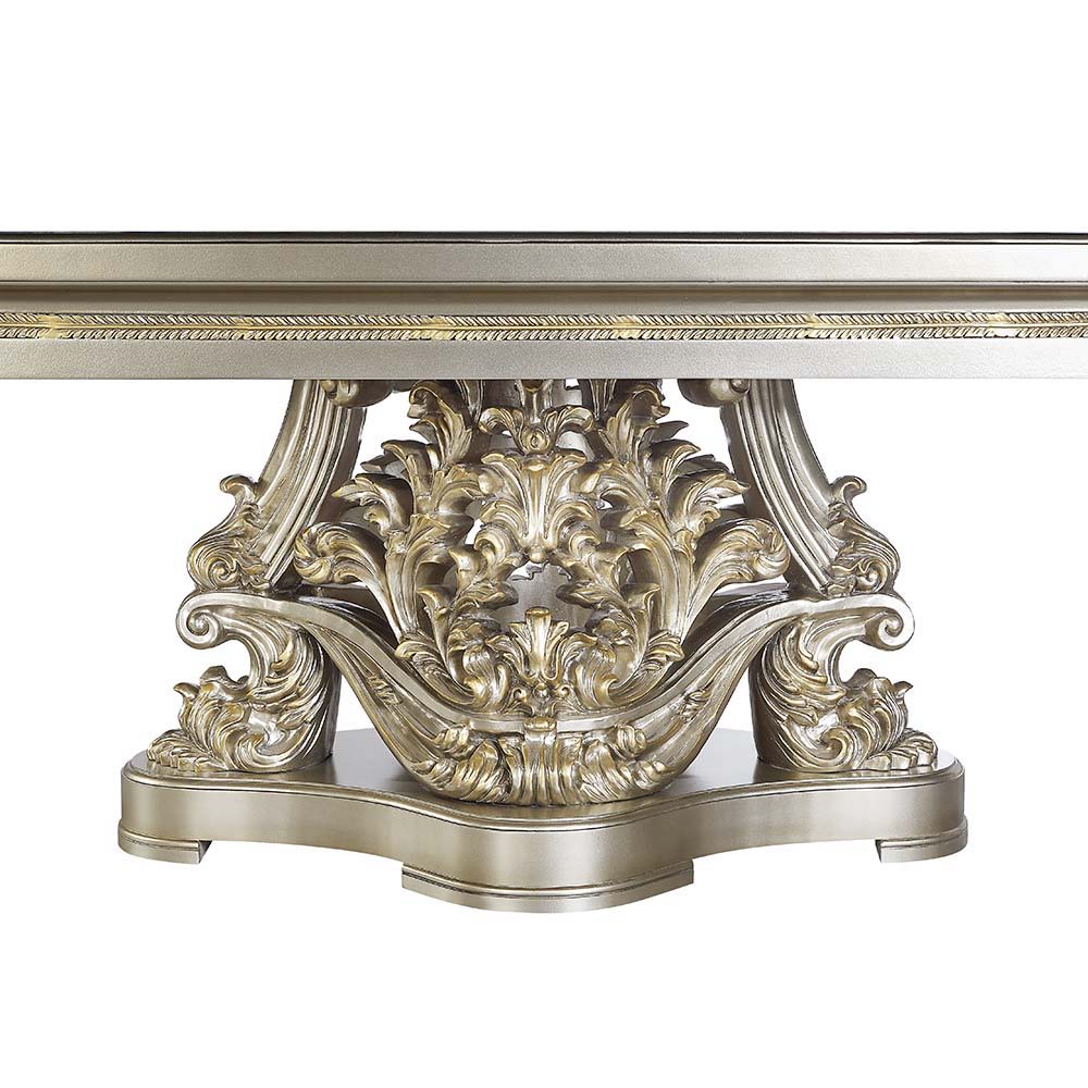 Danae - Dining Table - Champagne & Gold, beige, view 2