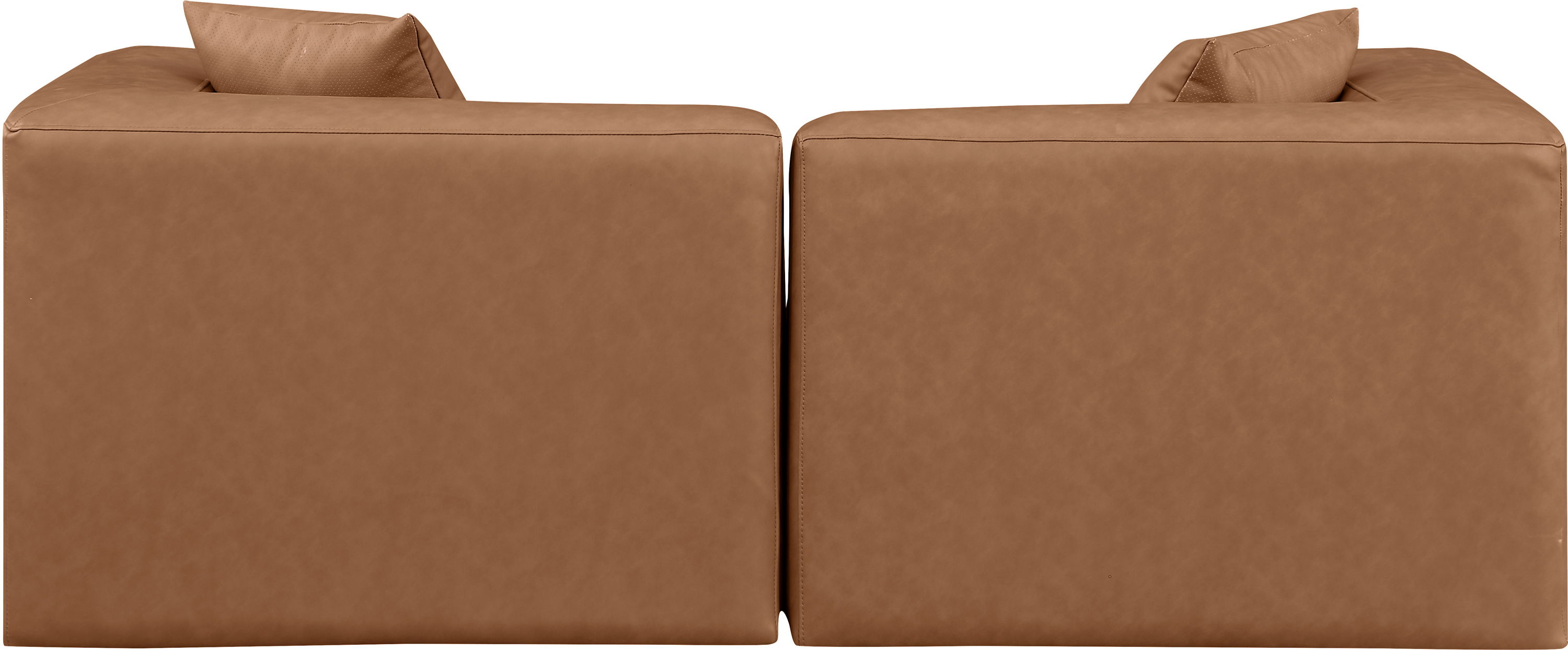 Cube - Modular 2 Piece Sofa - Brown
