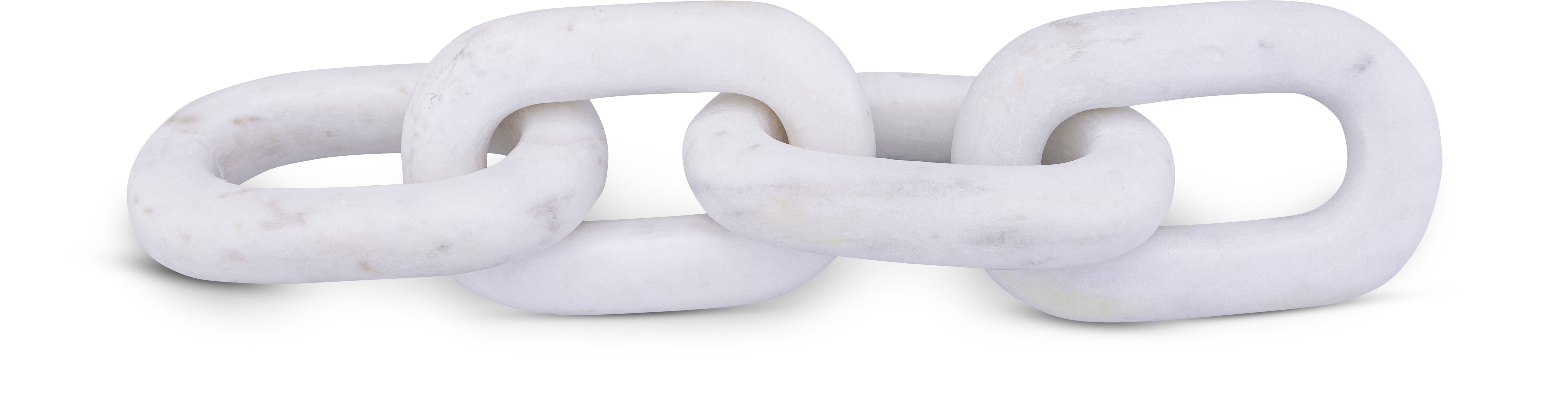 Lynx - Marble Decorative Chain Links - White