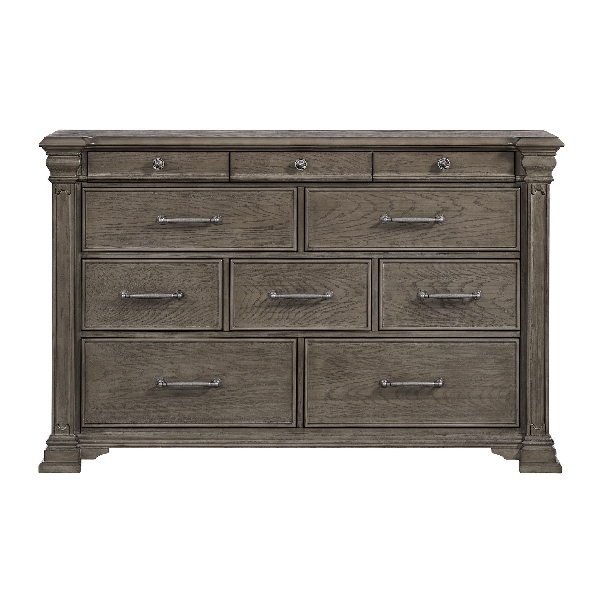 Kings Court - 10-Drawer Dresser - Gray