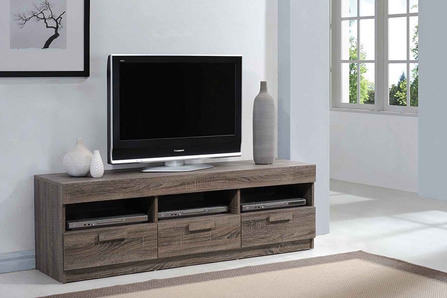 Alvin - TV Stand - Rustic Oak Image