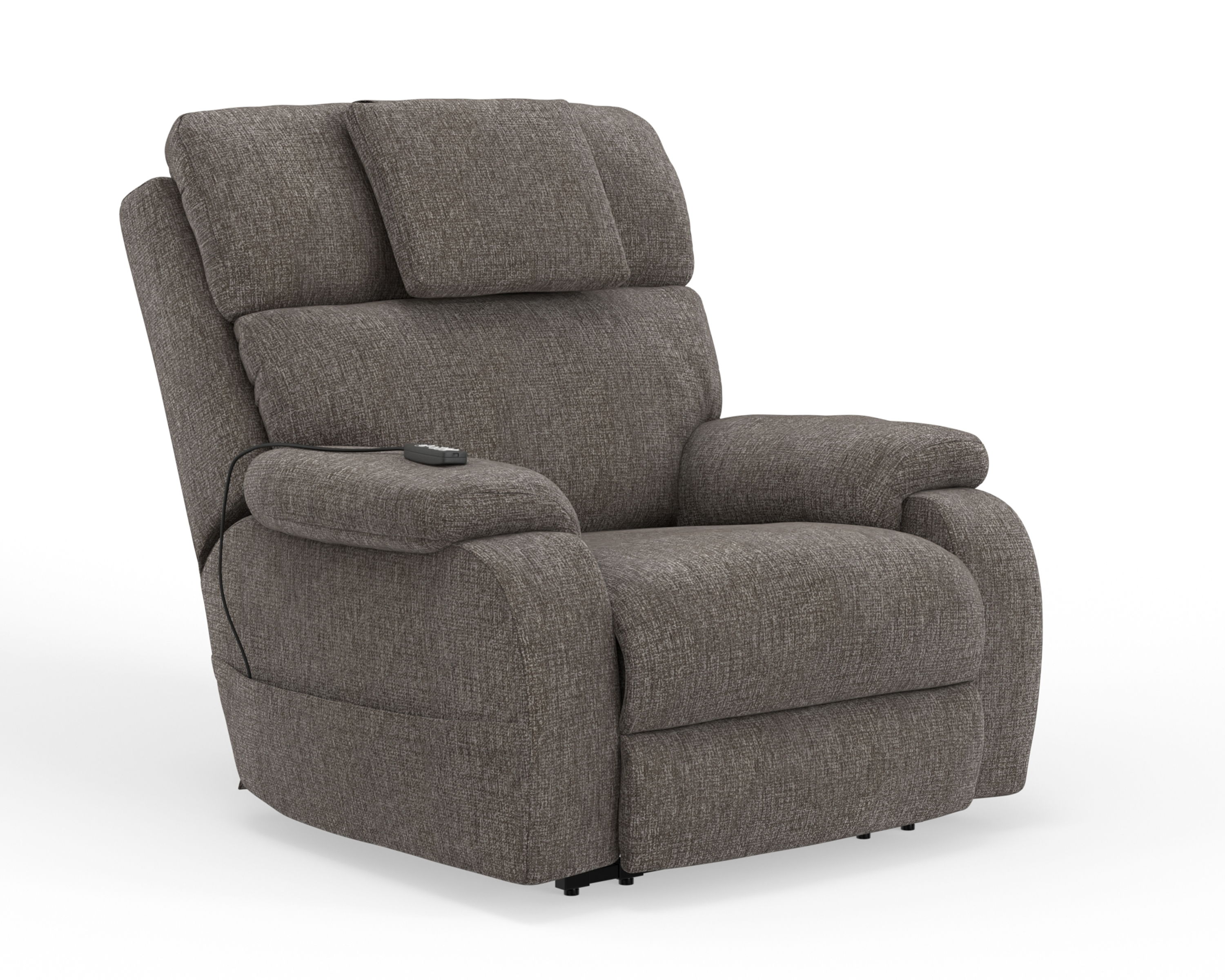 Snoozer - Power Lift Power Headrest Lay Flat Recliner With CR3 Heat / Massage / Zero Gravity - Fossil