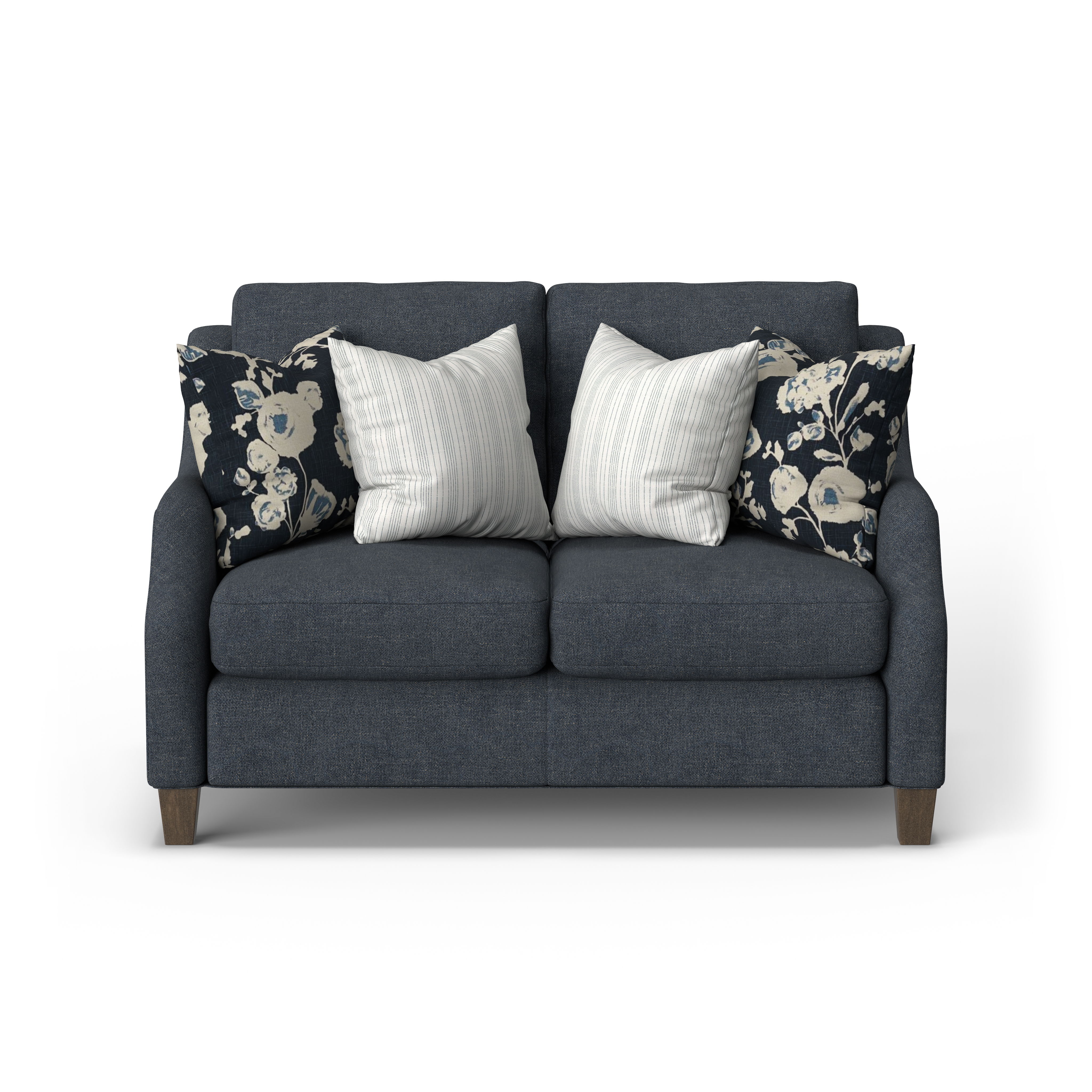 Gianna - Fabric Traditional Loveseat, gray, view 3
