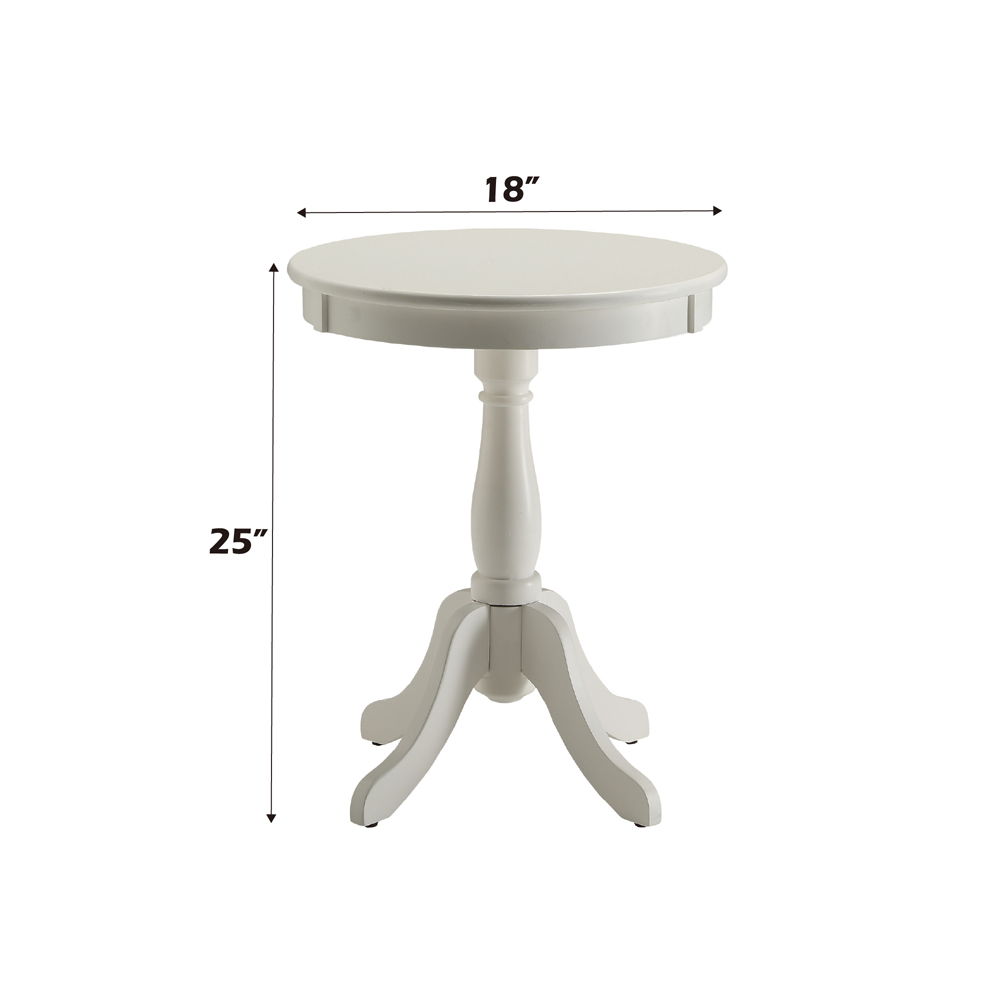 Alger - Accent Table - White, white, view 2