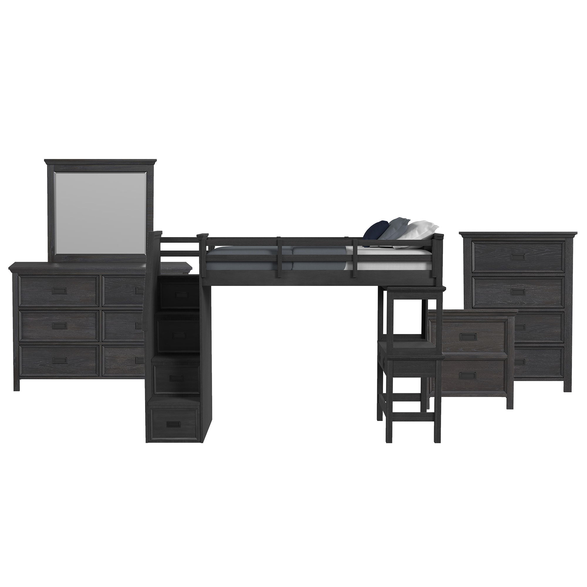 Twin · 5 Pc · Bedroom Set