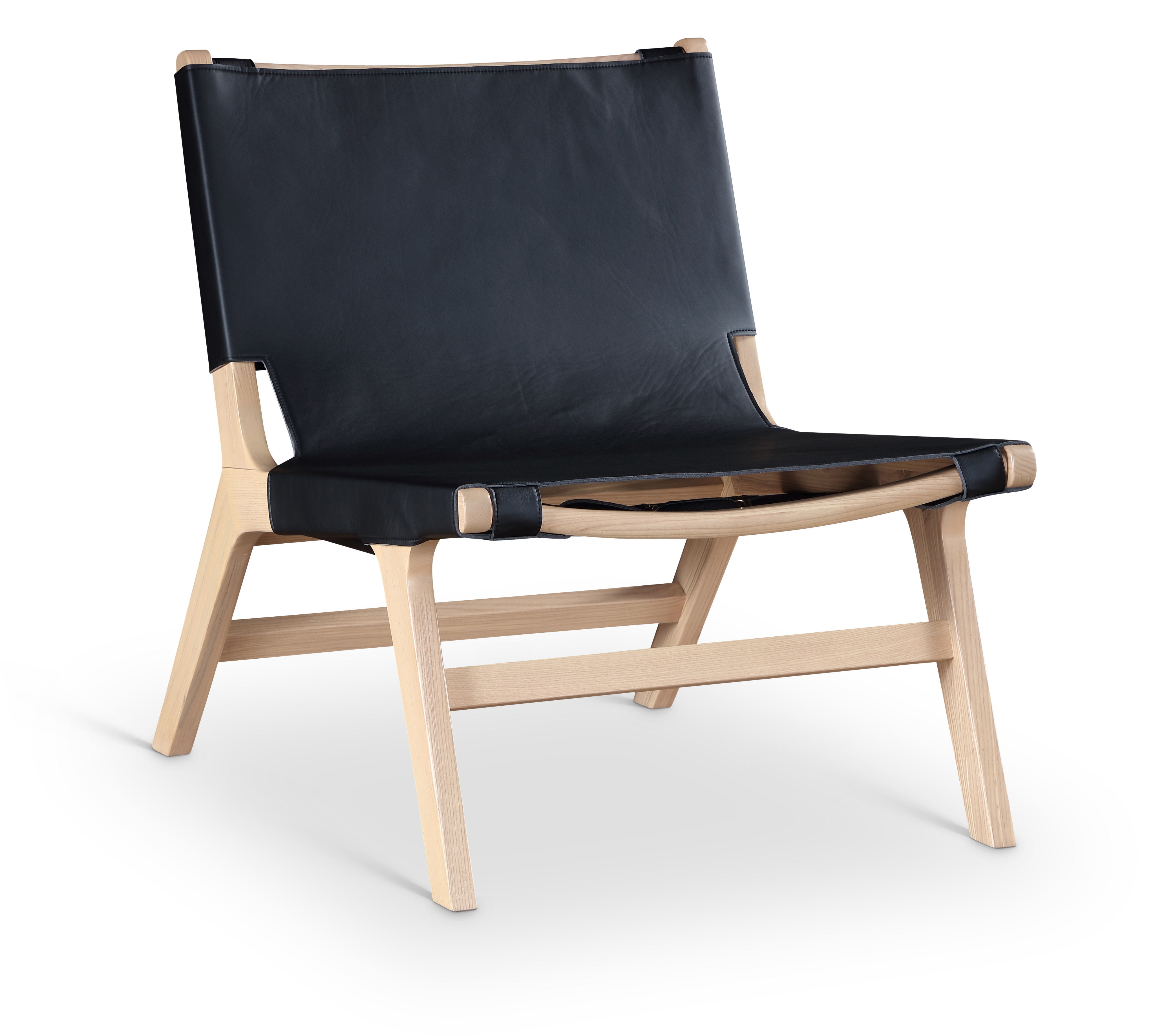Rawlins - Vegan Leather Upholstered Accent Chair - Black