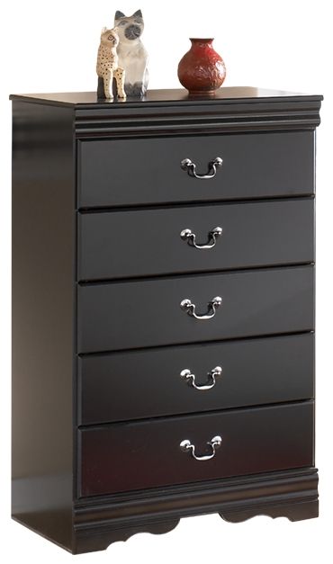 Ashley Huey Vineyard Five Drawer Chest - Black