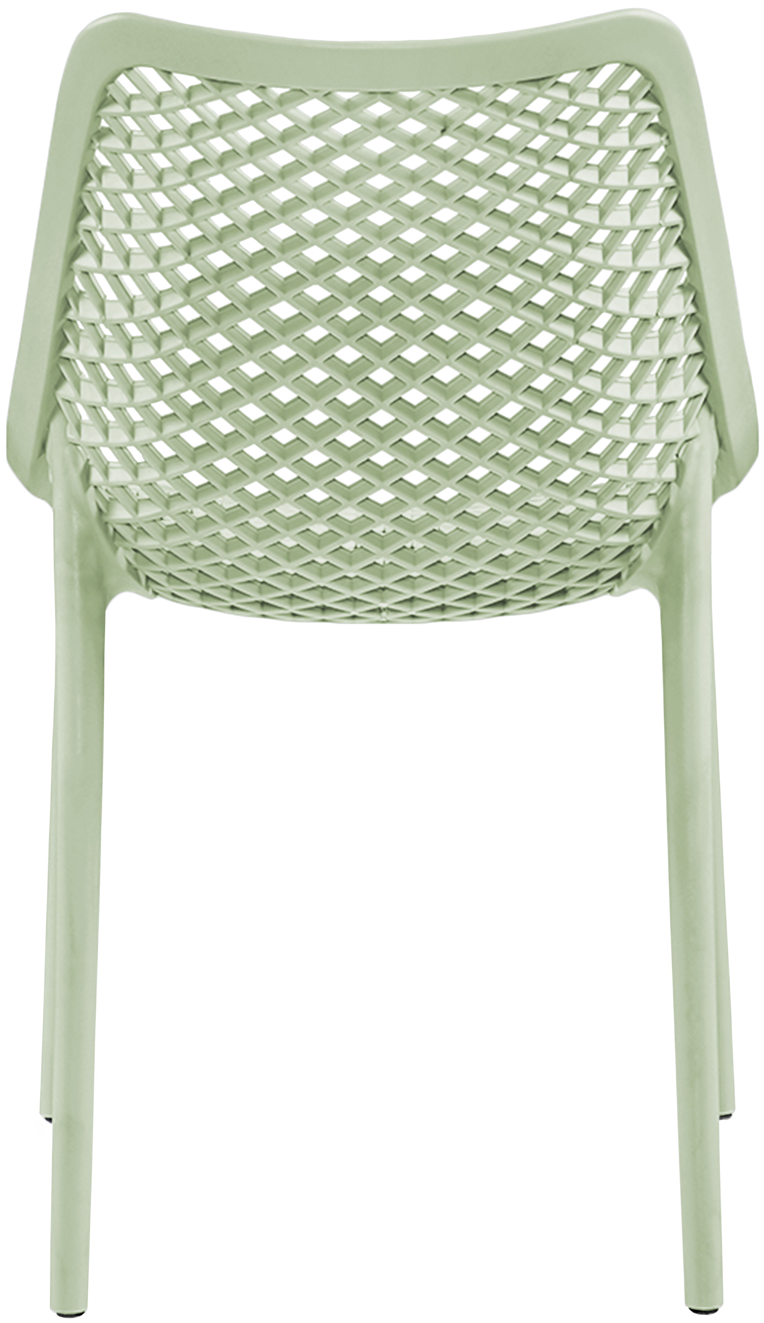 Mykonos - Plastic Outdoor Patio Dining Chair (Set of 4) - Mint