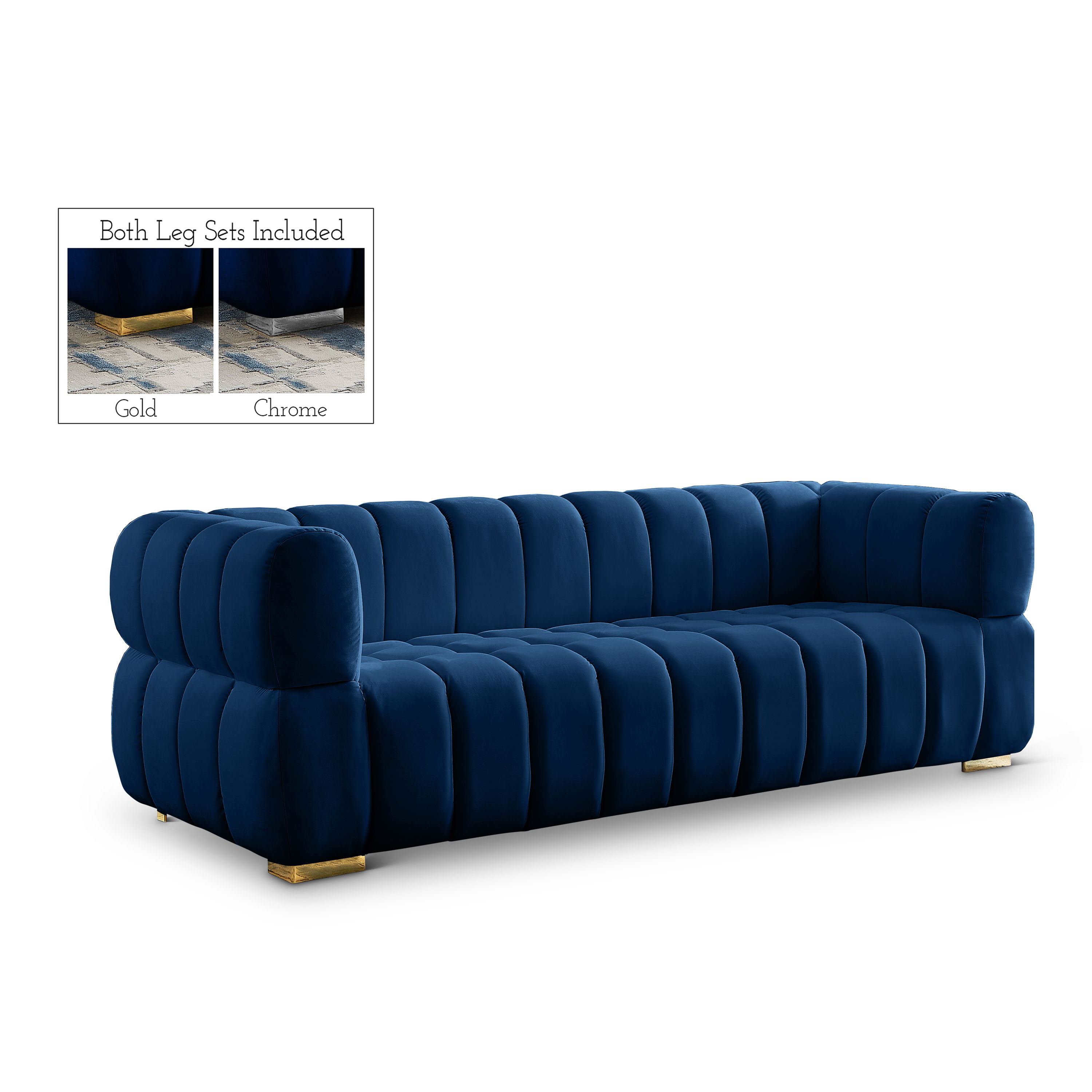 Gwen - Sofa - Navy
