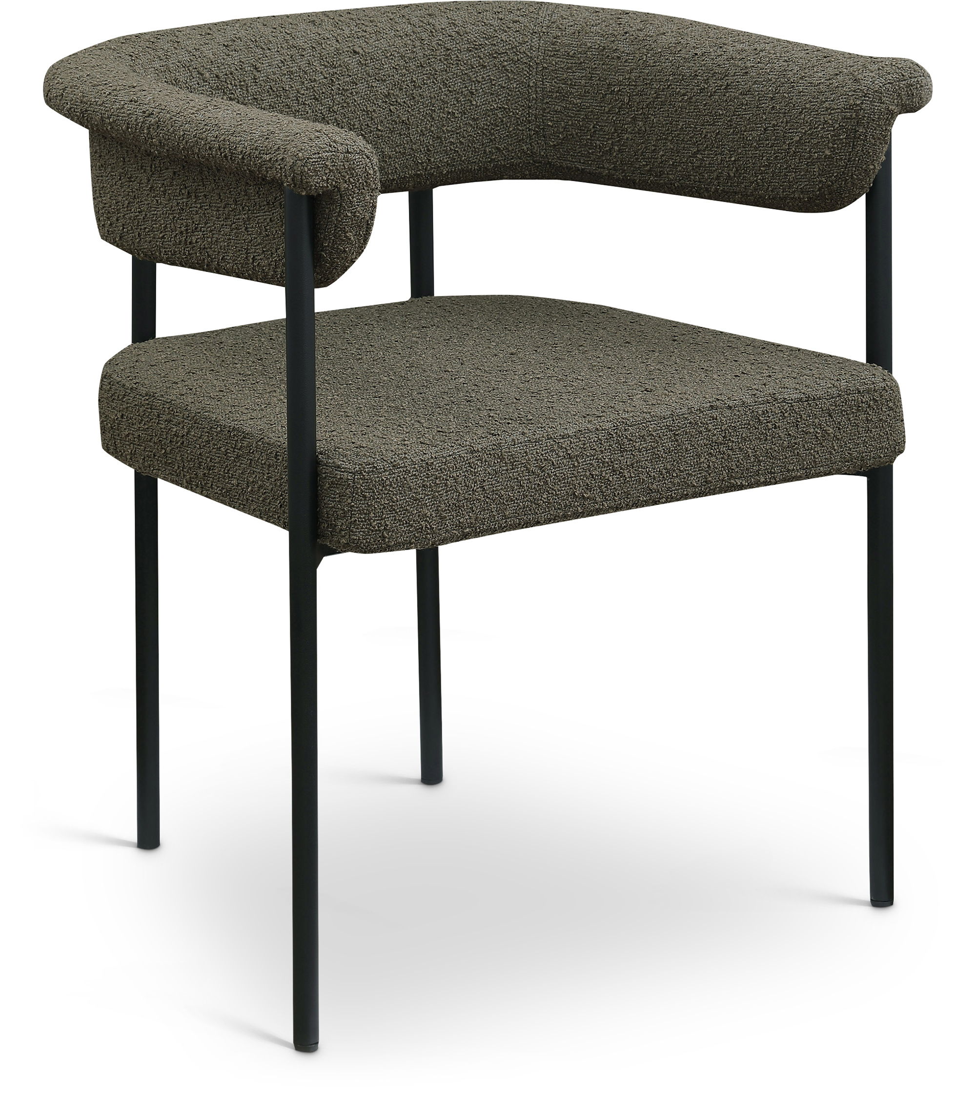 Malin - Boucle Dining Chair (Set of 2) - Olive