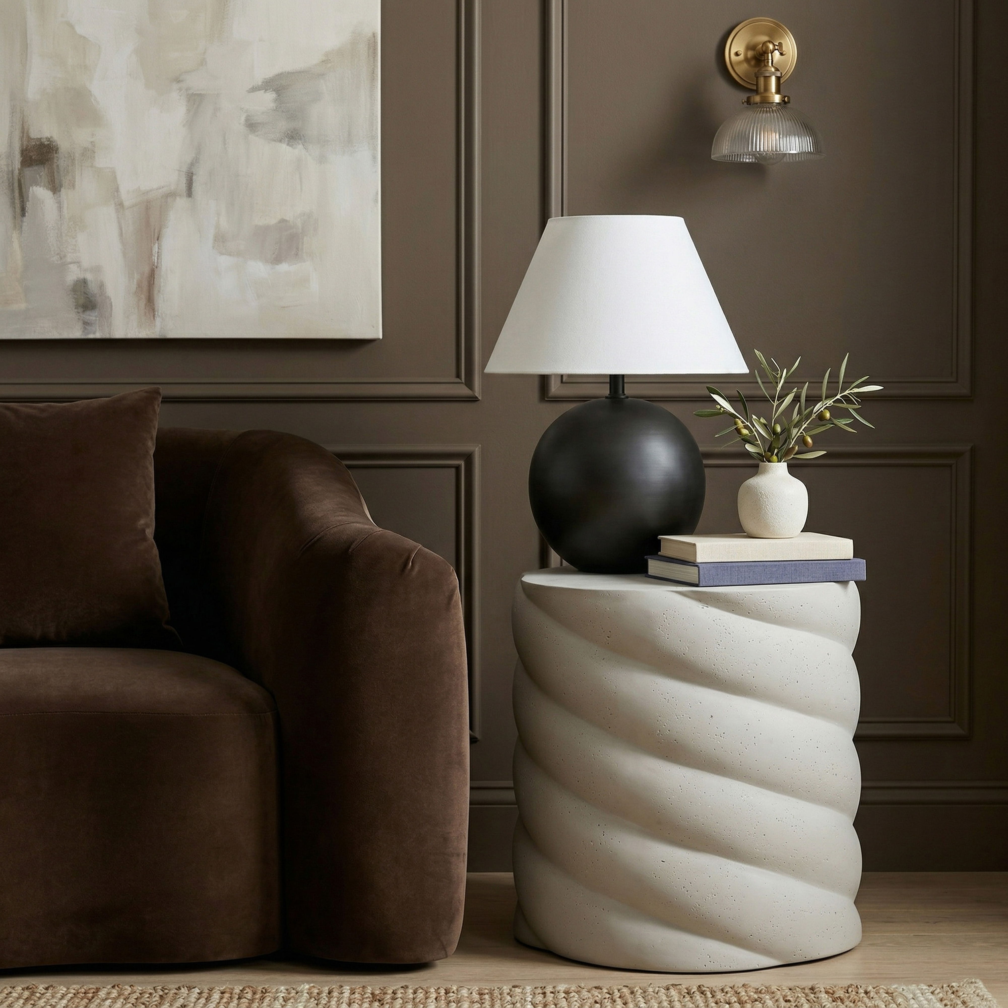 Marmet - Indoor/Outdoor End/Side Table - Cream
