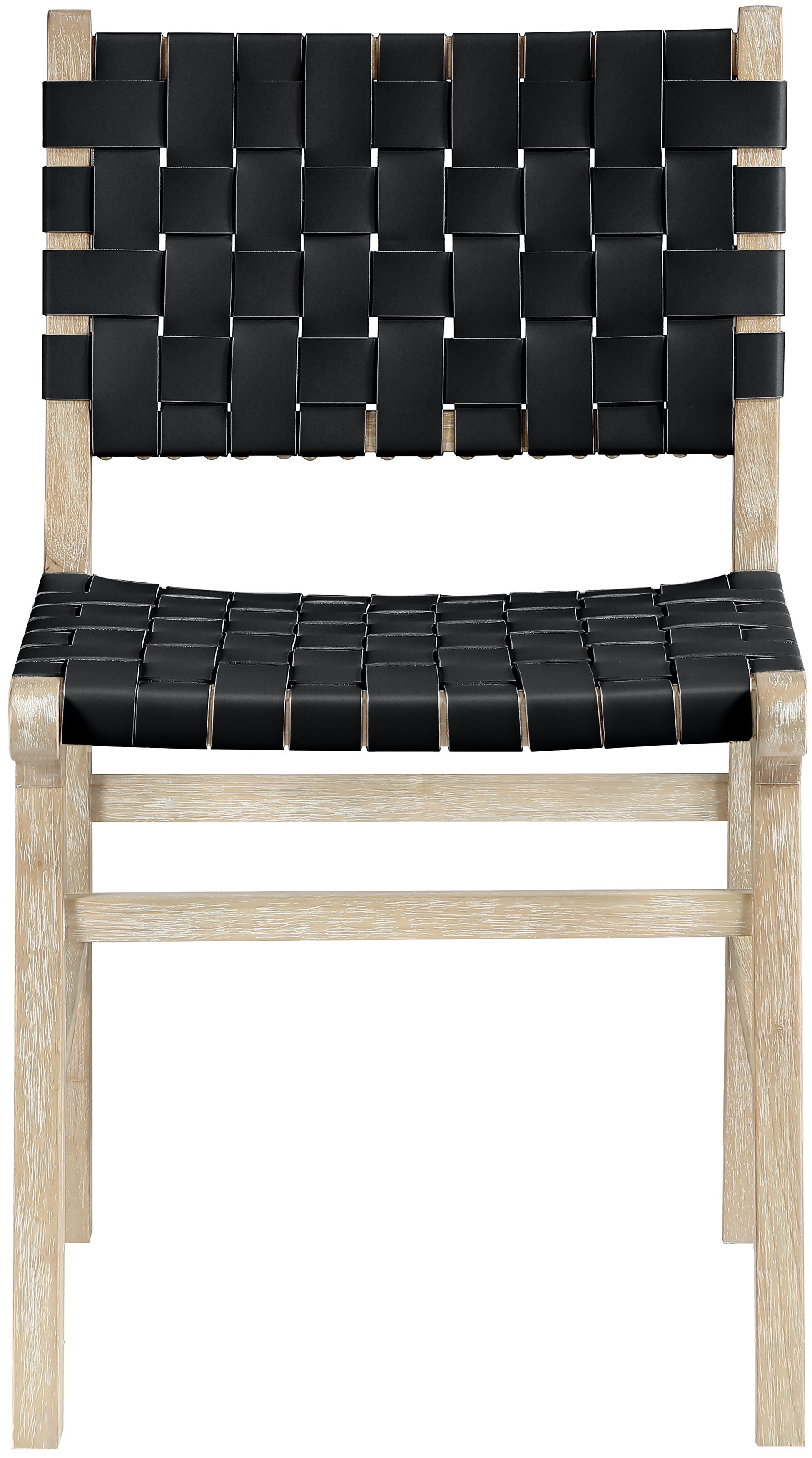 Entwine - Vegan Leather Upholstered Dining Chair - Black
