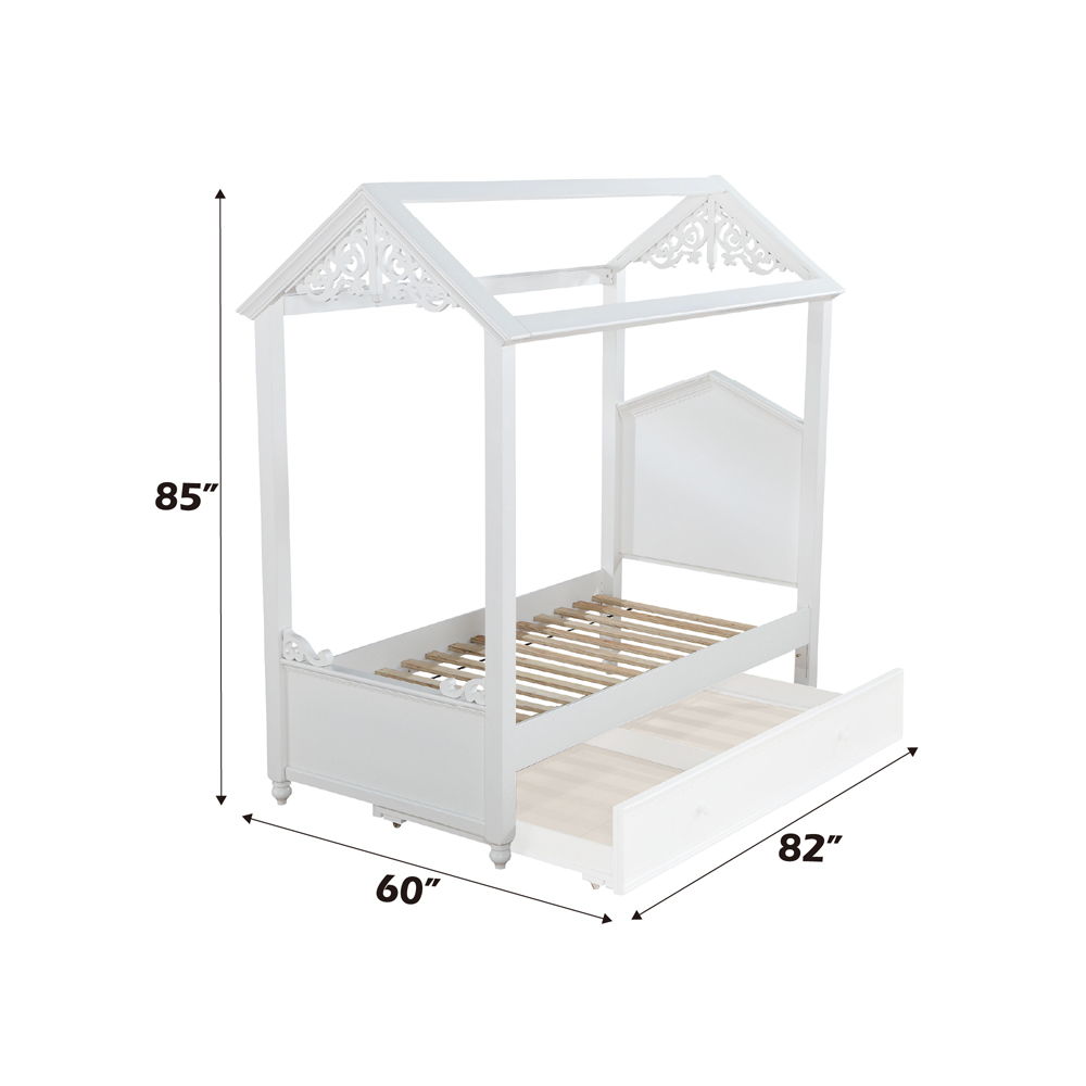 Rapunzel - Twin Bed - White, white, view 4