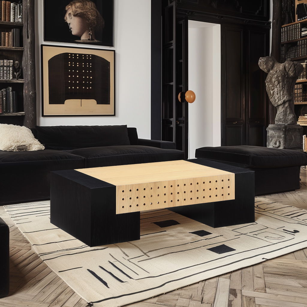 Mondrian - 52" Coffee Table - Black