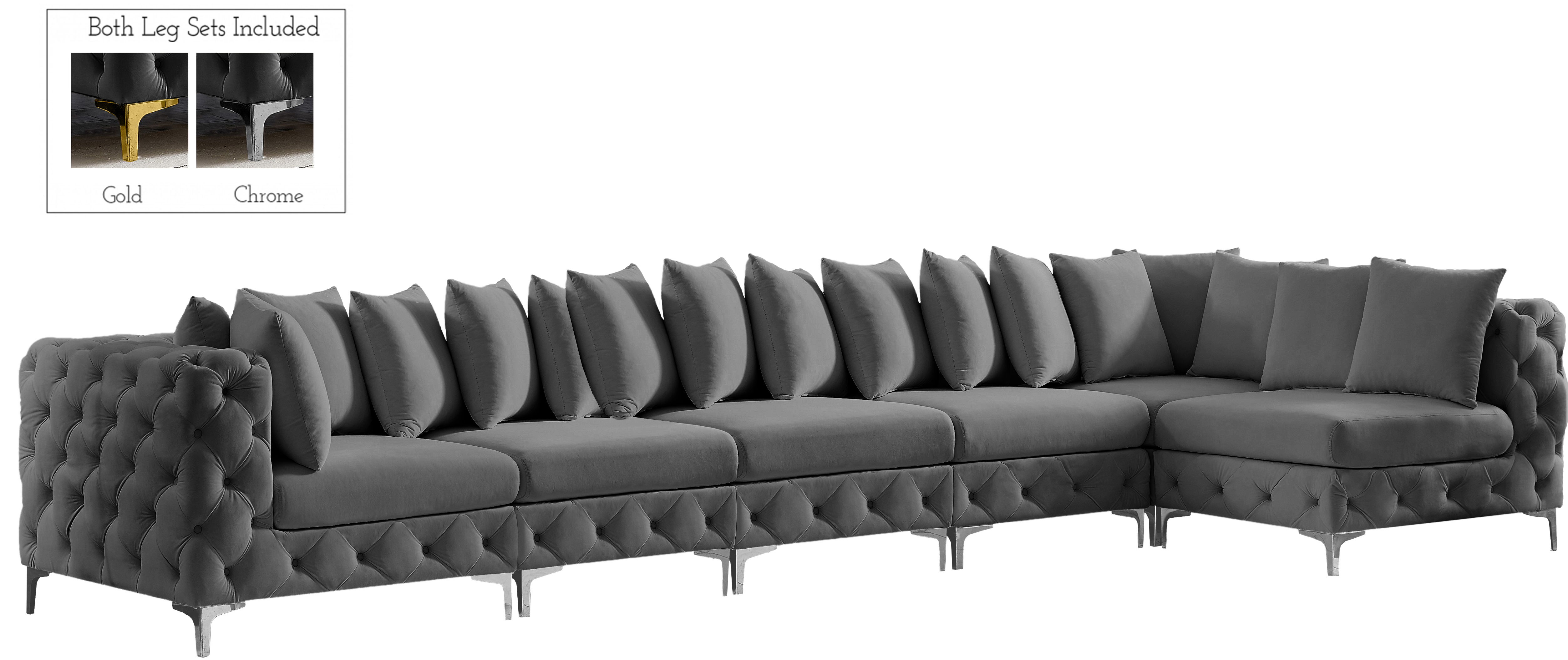 Tremblay - 6 Piece Modular Sectional - Gray