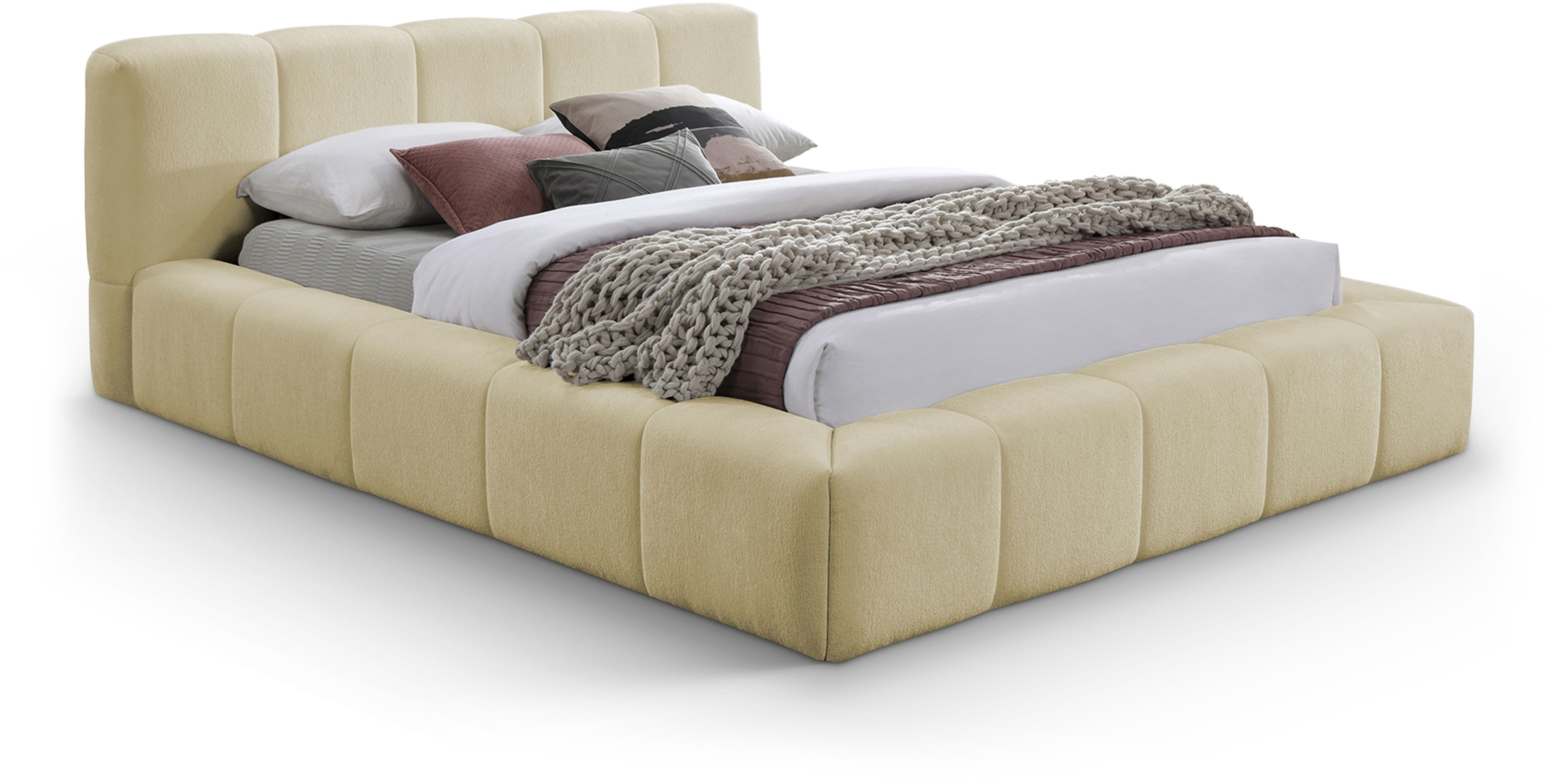 Carlin - Queen Bed - Beige
