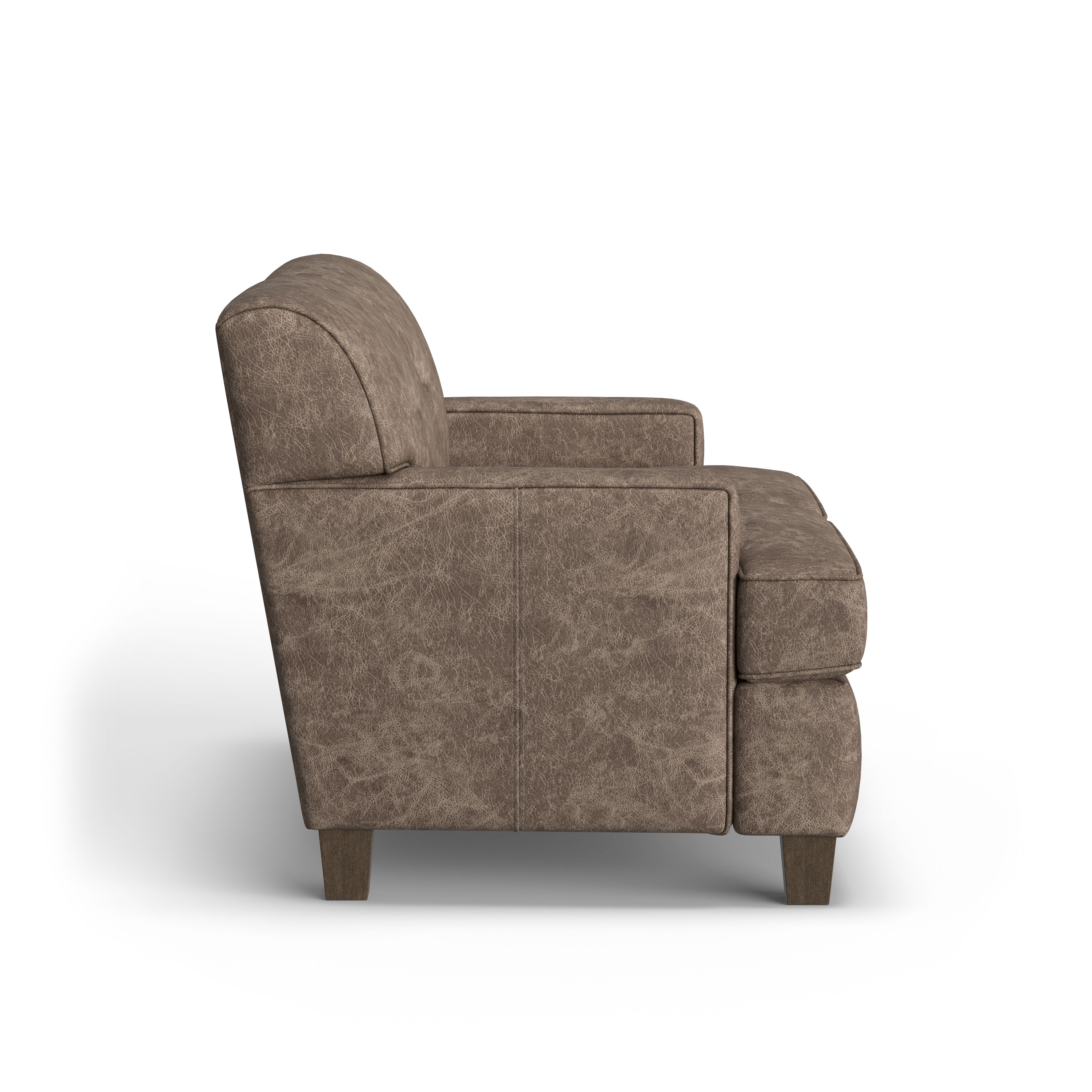 Dempsey - Leather Loveseat, dark brown, view 7