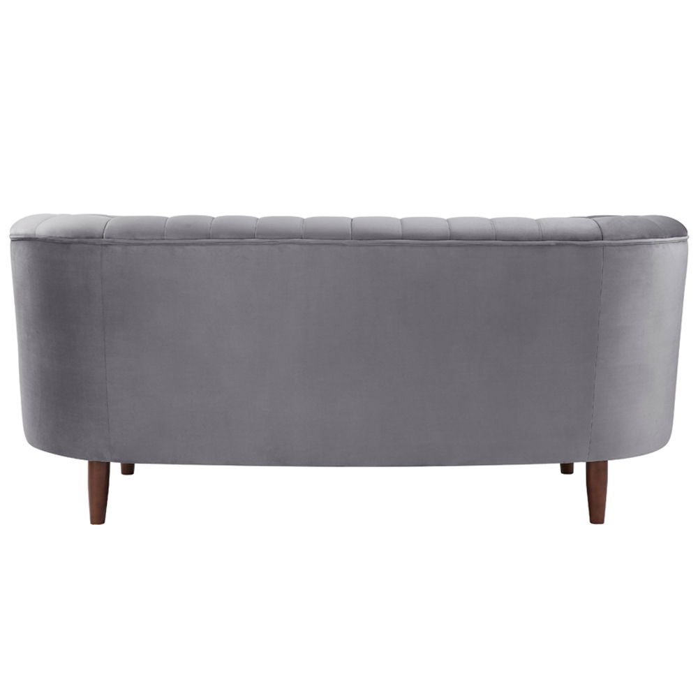Millephri - Loveseat - Gray Velvet, gray, view 2