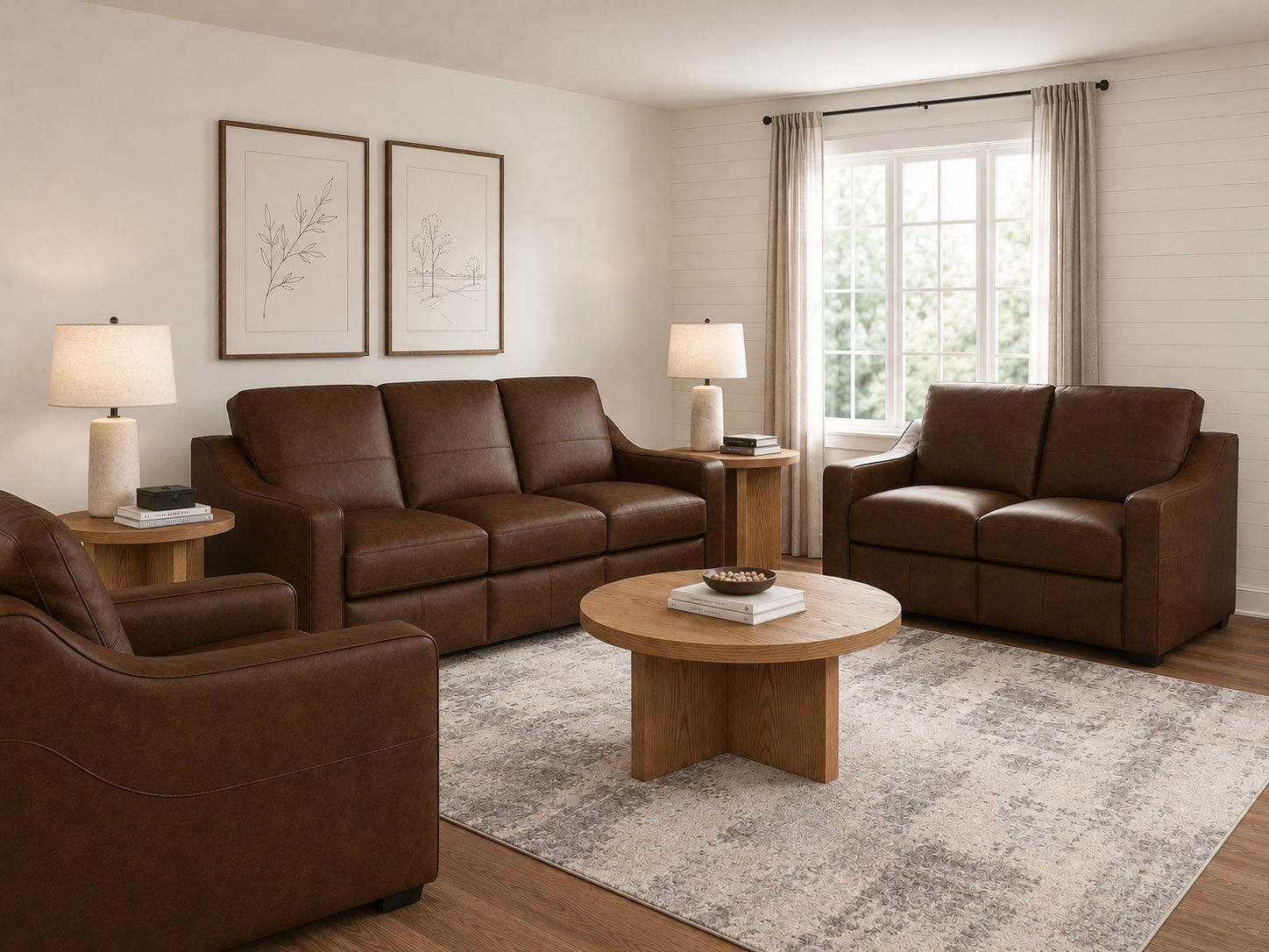 Hudson - Sofa - Dark Brown, dark brown