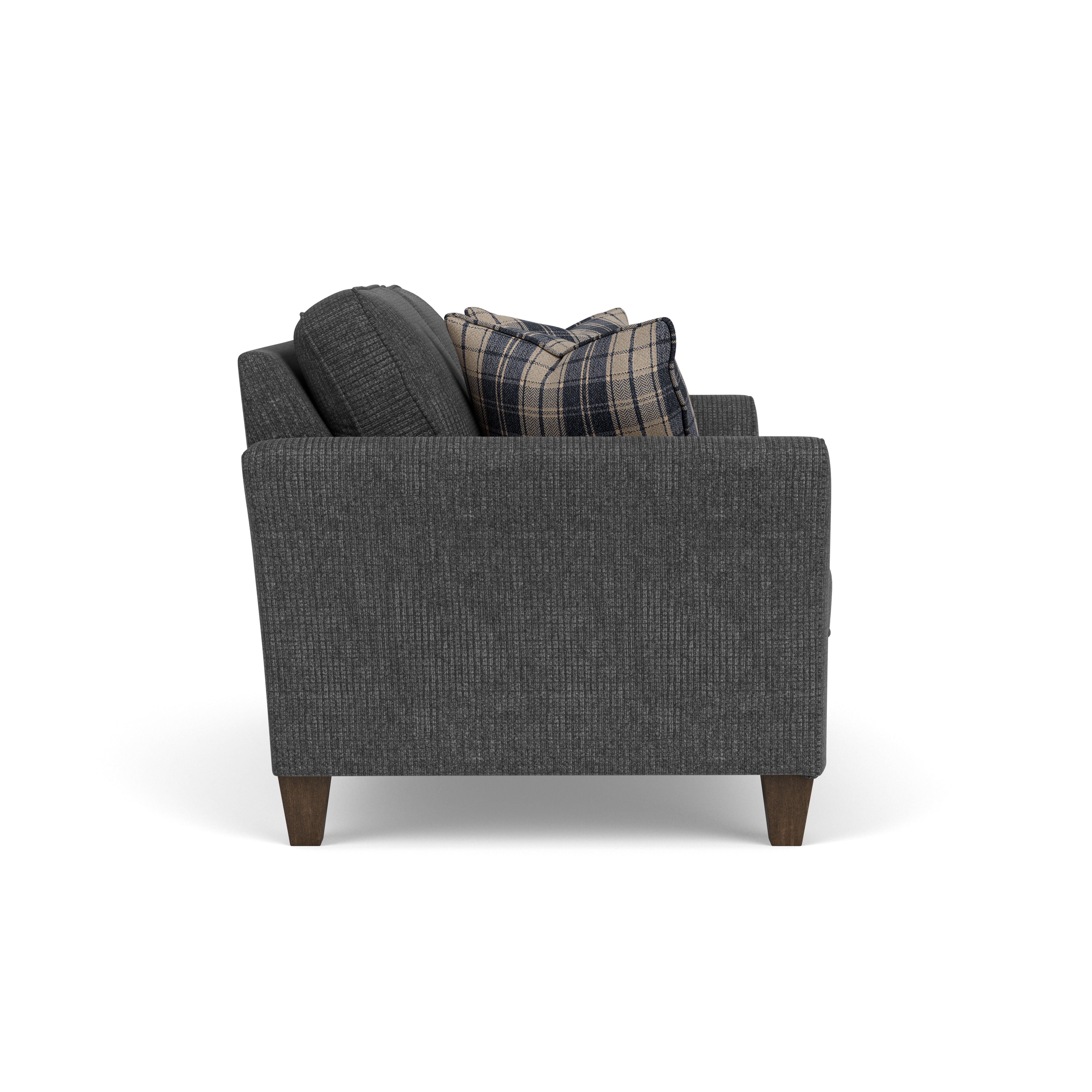 Libby - Fabric Loveseat, dark gray, view 6