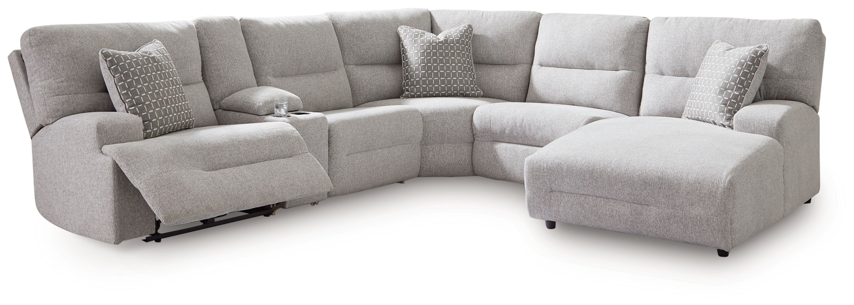 6 Pc · Power Reclining Sectional With Raf Power Reclining Back Chaise