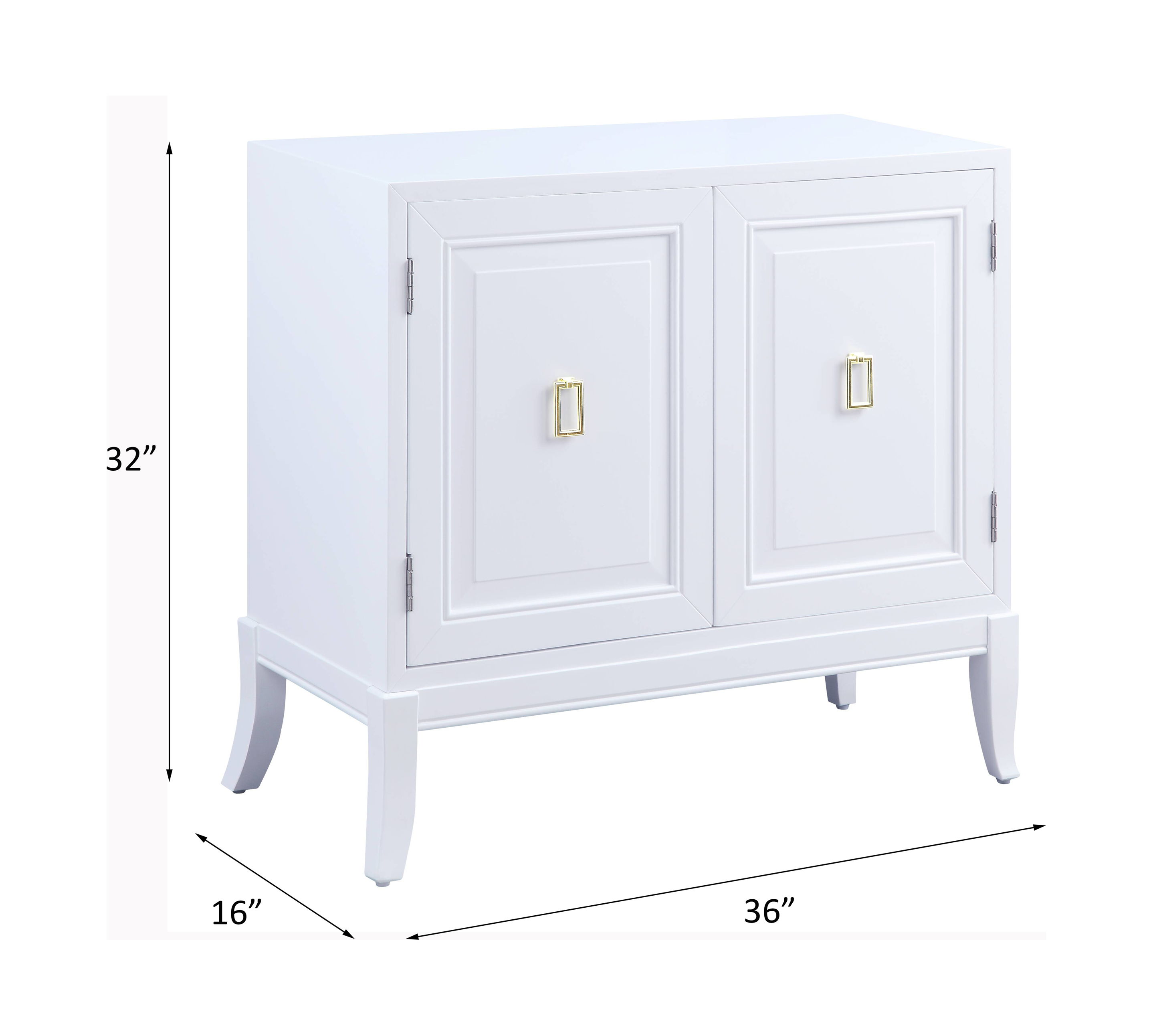Clem - Console Cabinet - White, white, view 4