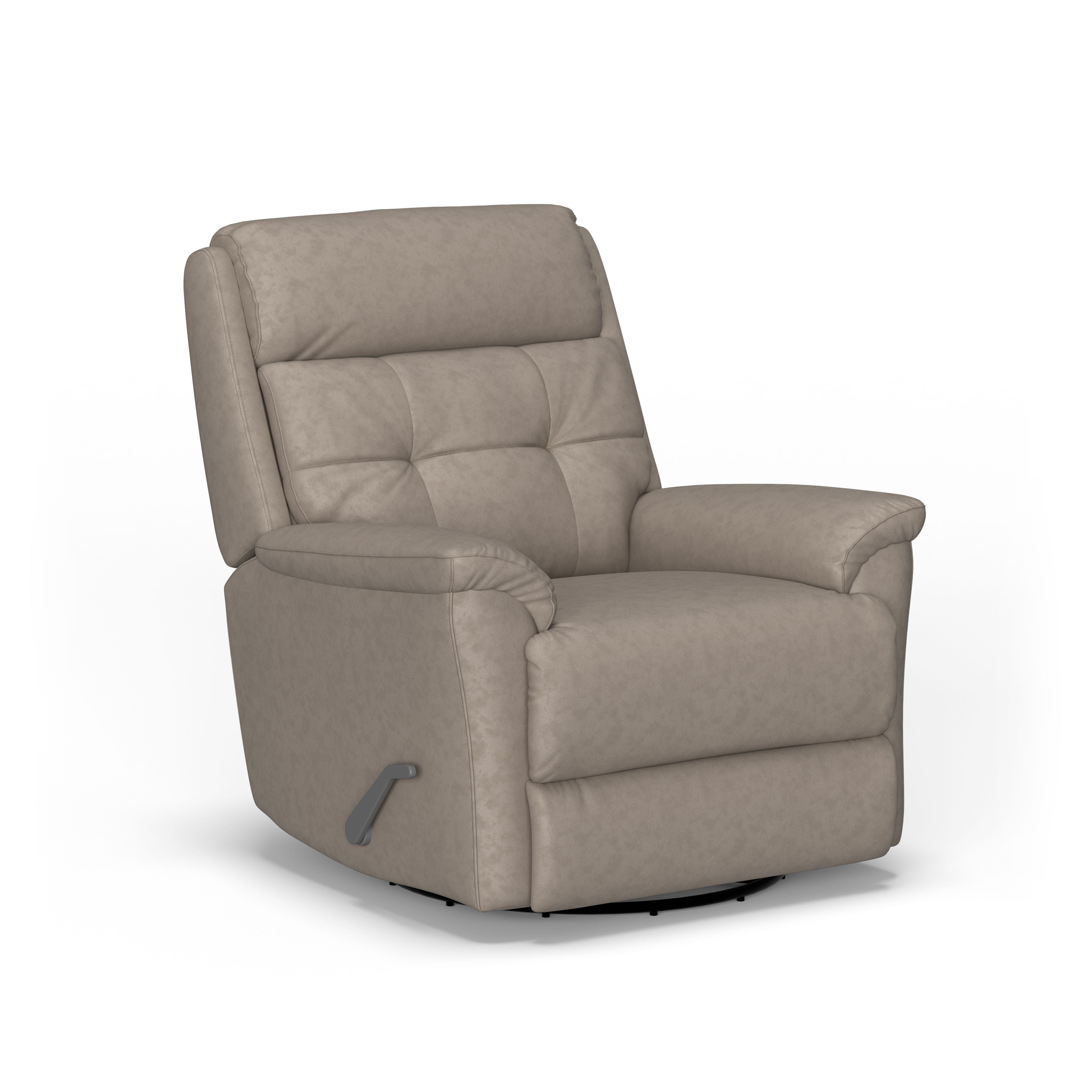 Sophisticated - Power Swivel Gliding Recliner With Power Headrest & Lumbar, dark brown, view 3