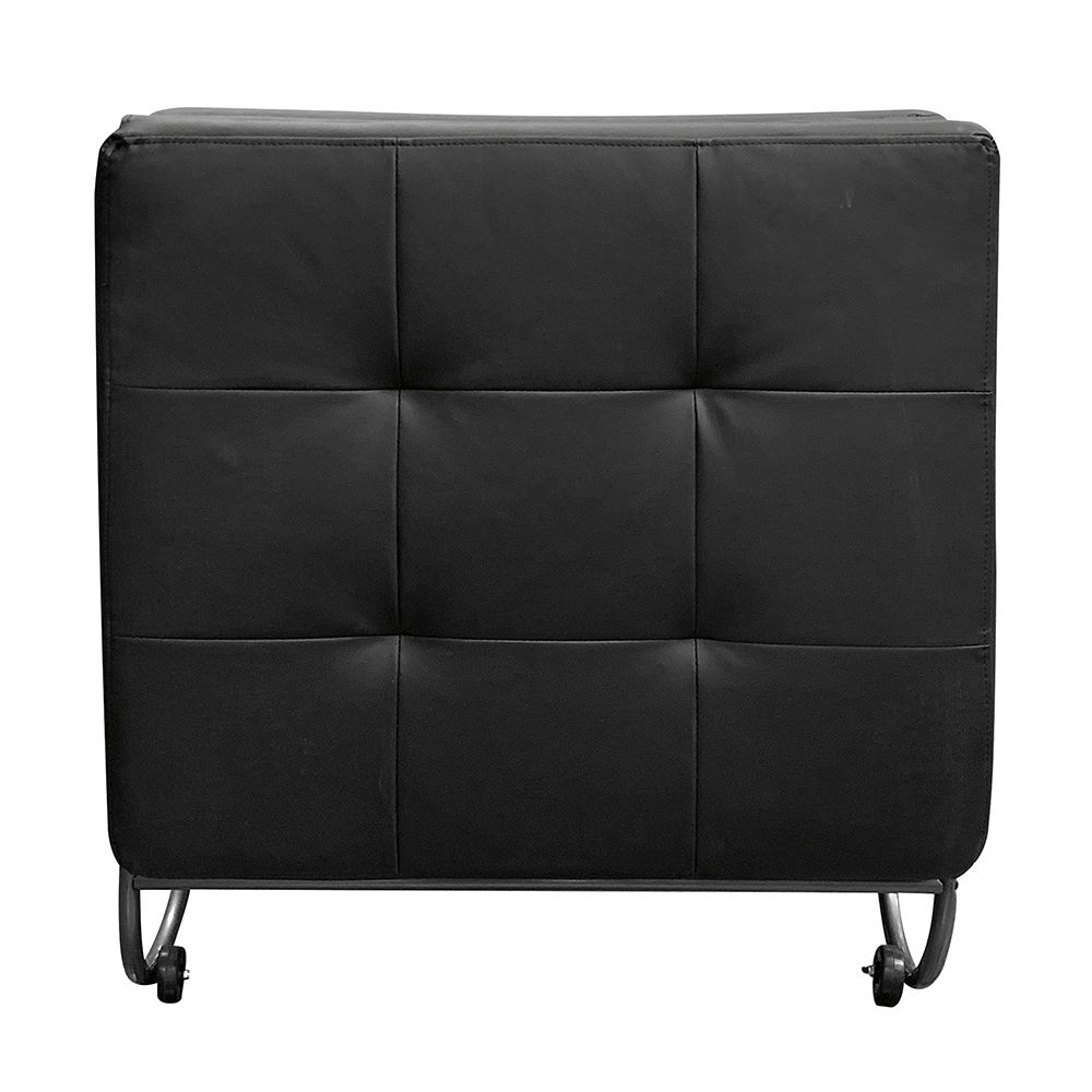 Senon - Adjustable Chair Futon - Silver & Black, black, view 8