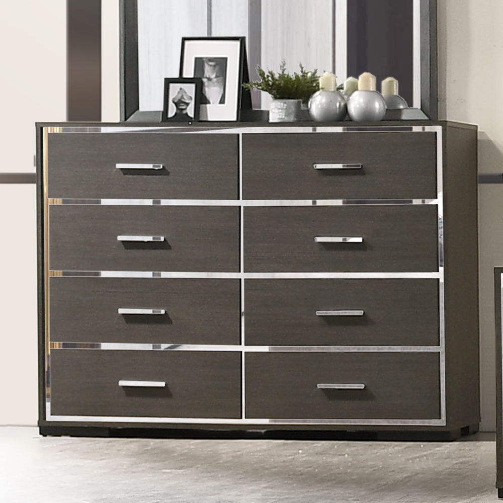 Escher - Dresser - Gray Oak, dark gray