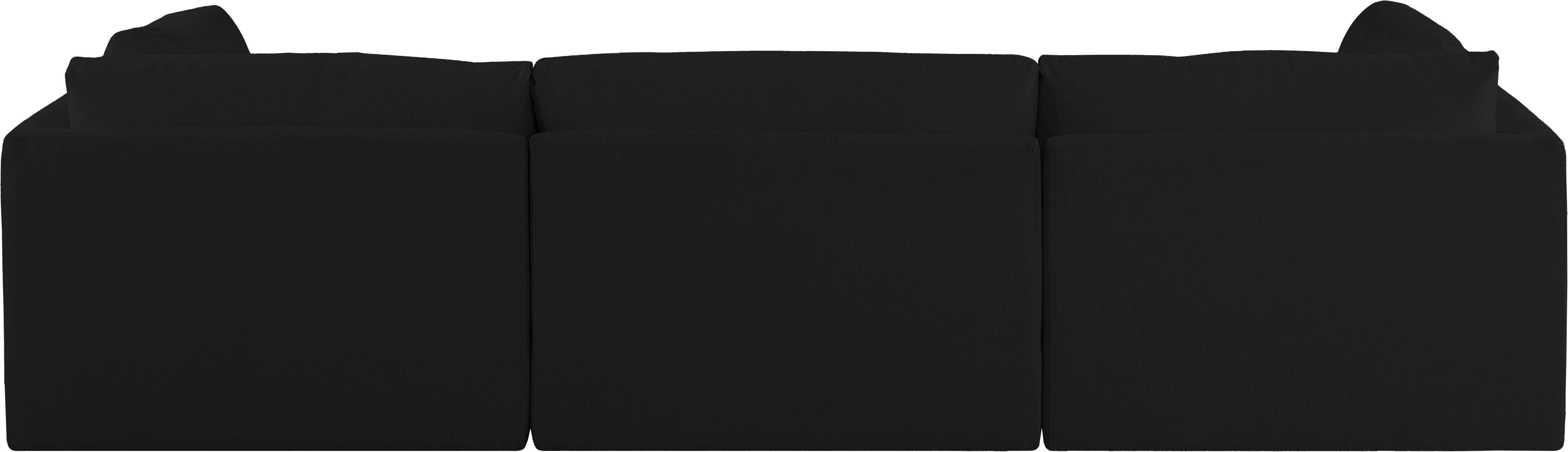 Ease - 3 Piece Modular Sofa - Black