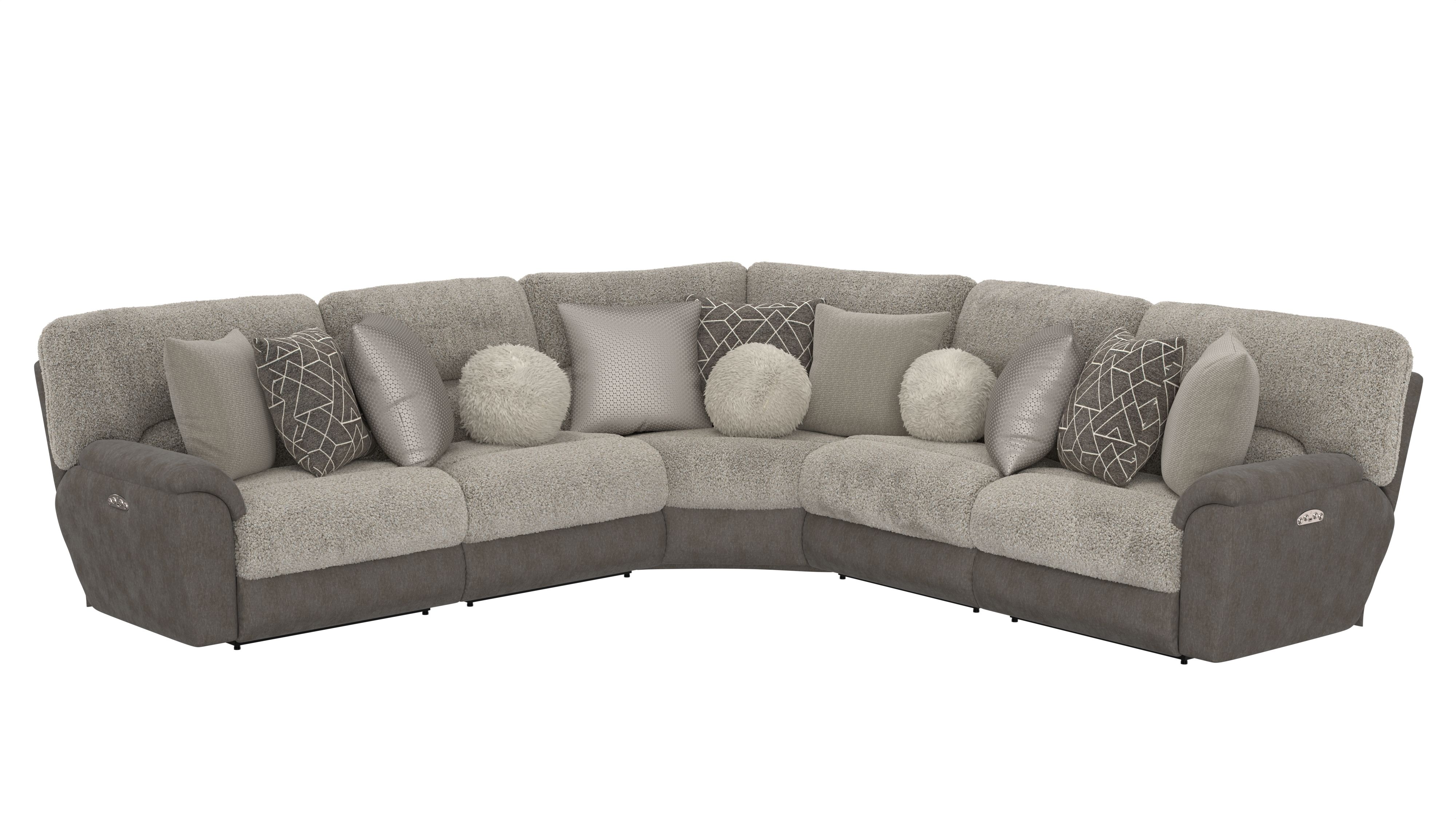 5 Pc · Modular Sectional With 3 Reclining Seats