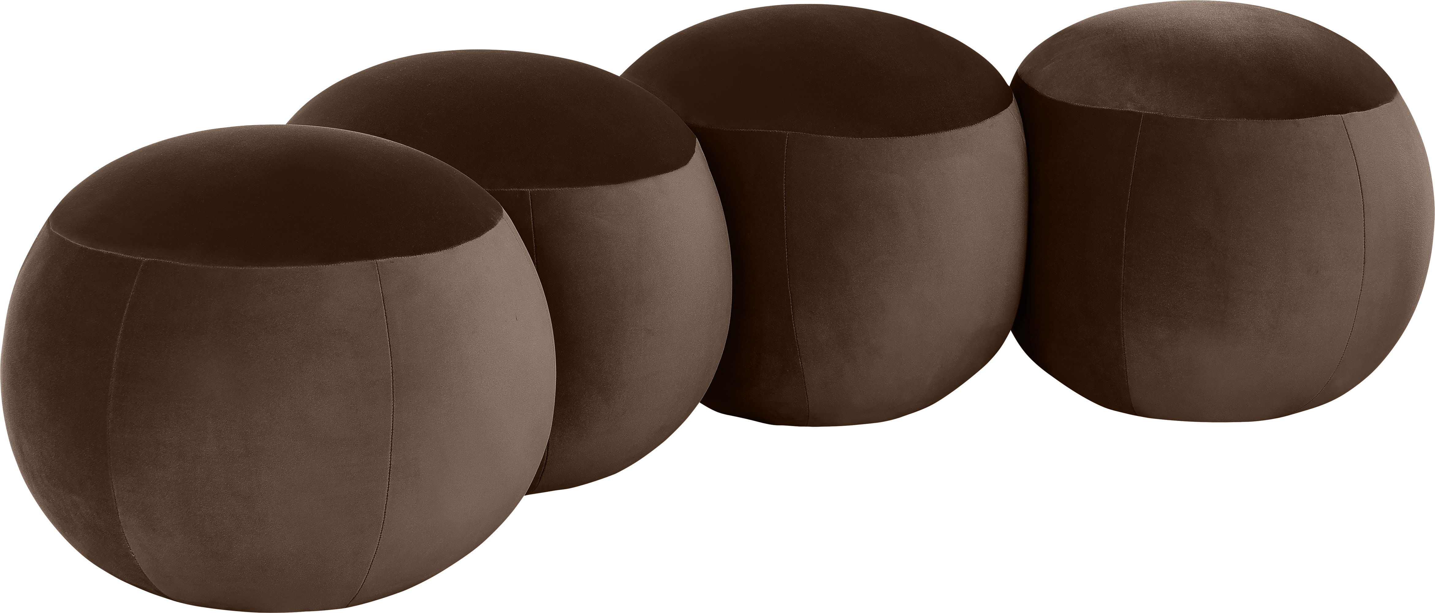Apollo - 65" Velvet Bench - Brown