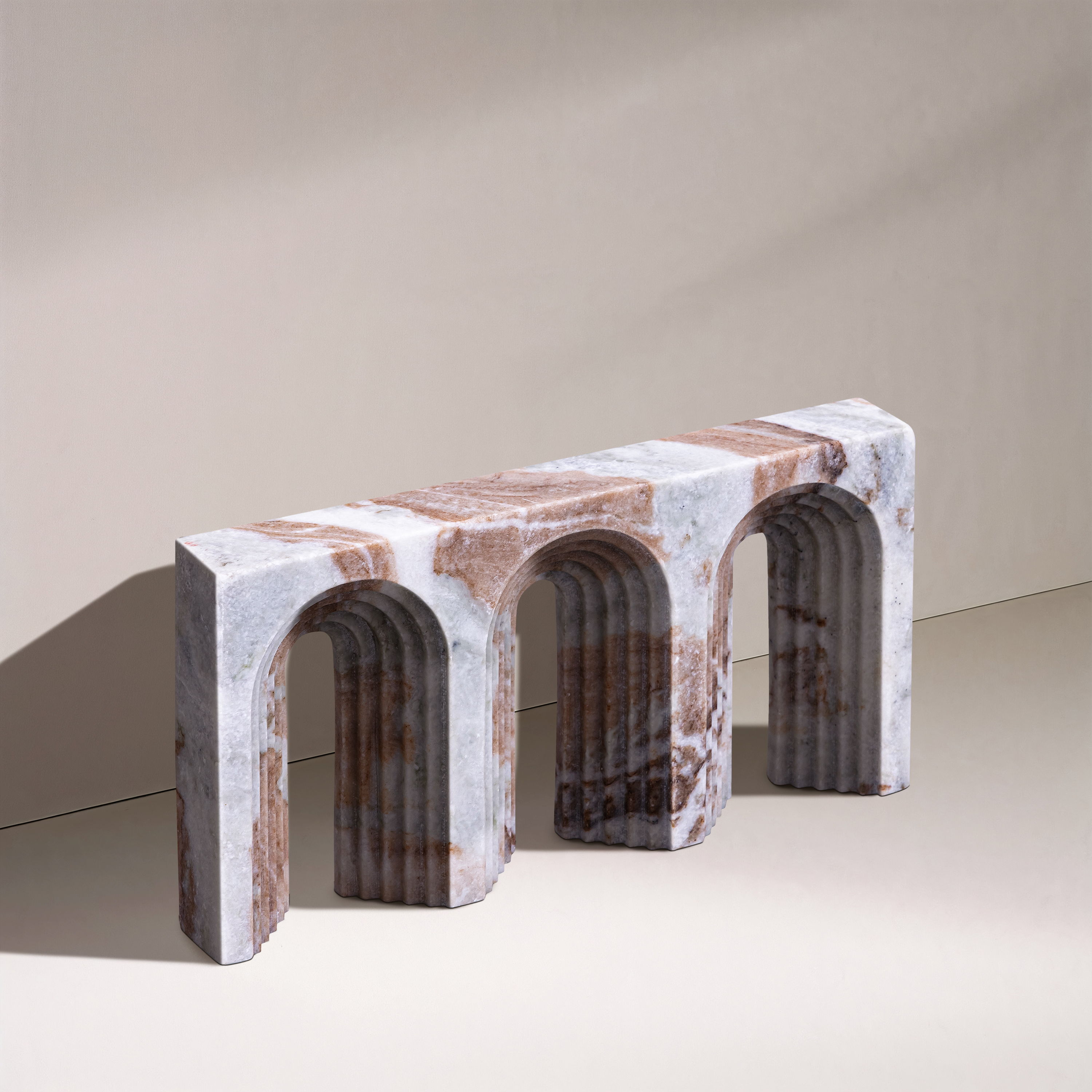 Curva - Marble Decorative Object - Brown